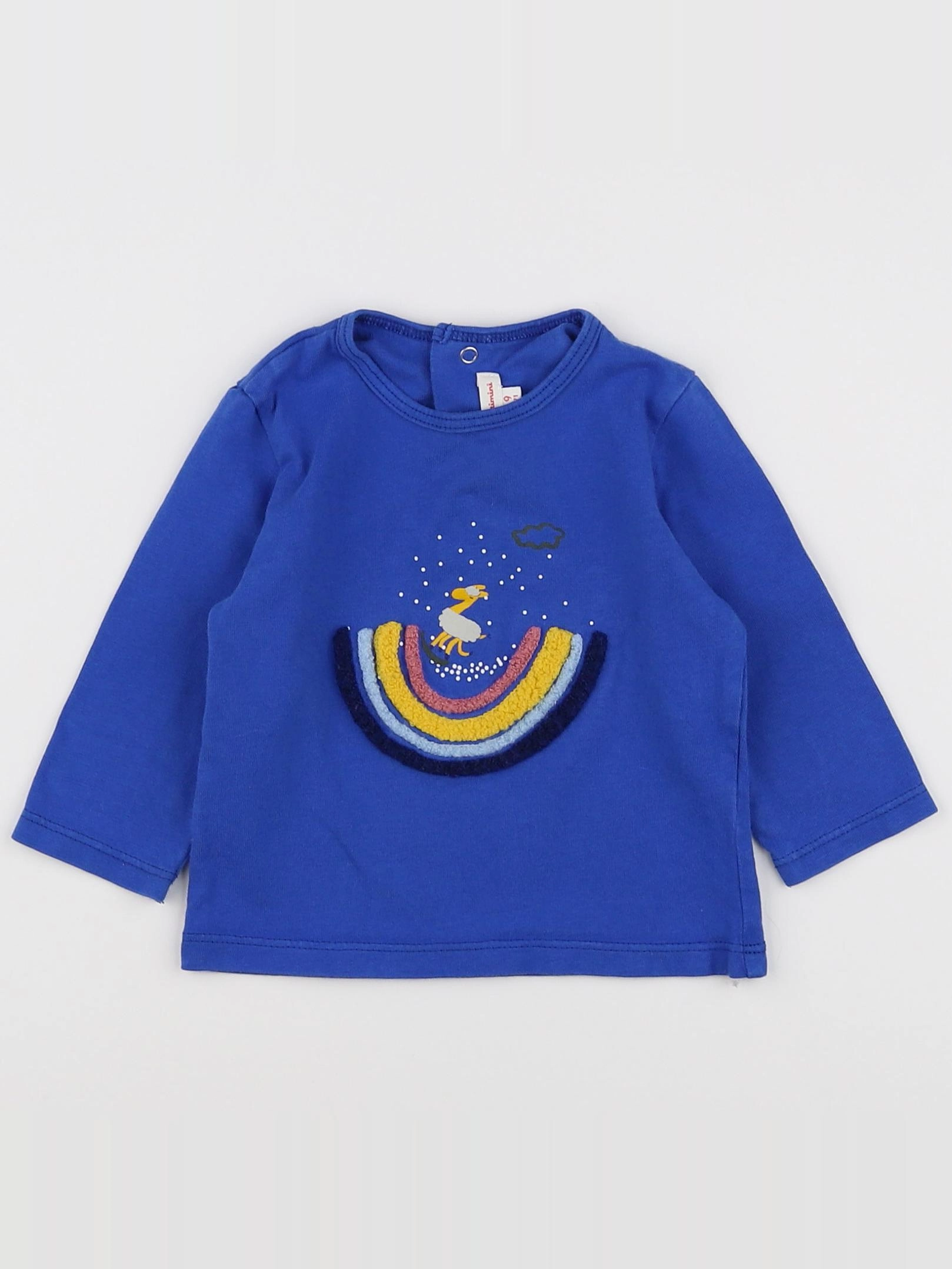 Catimini - tee-shirt bleu - 9 mois