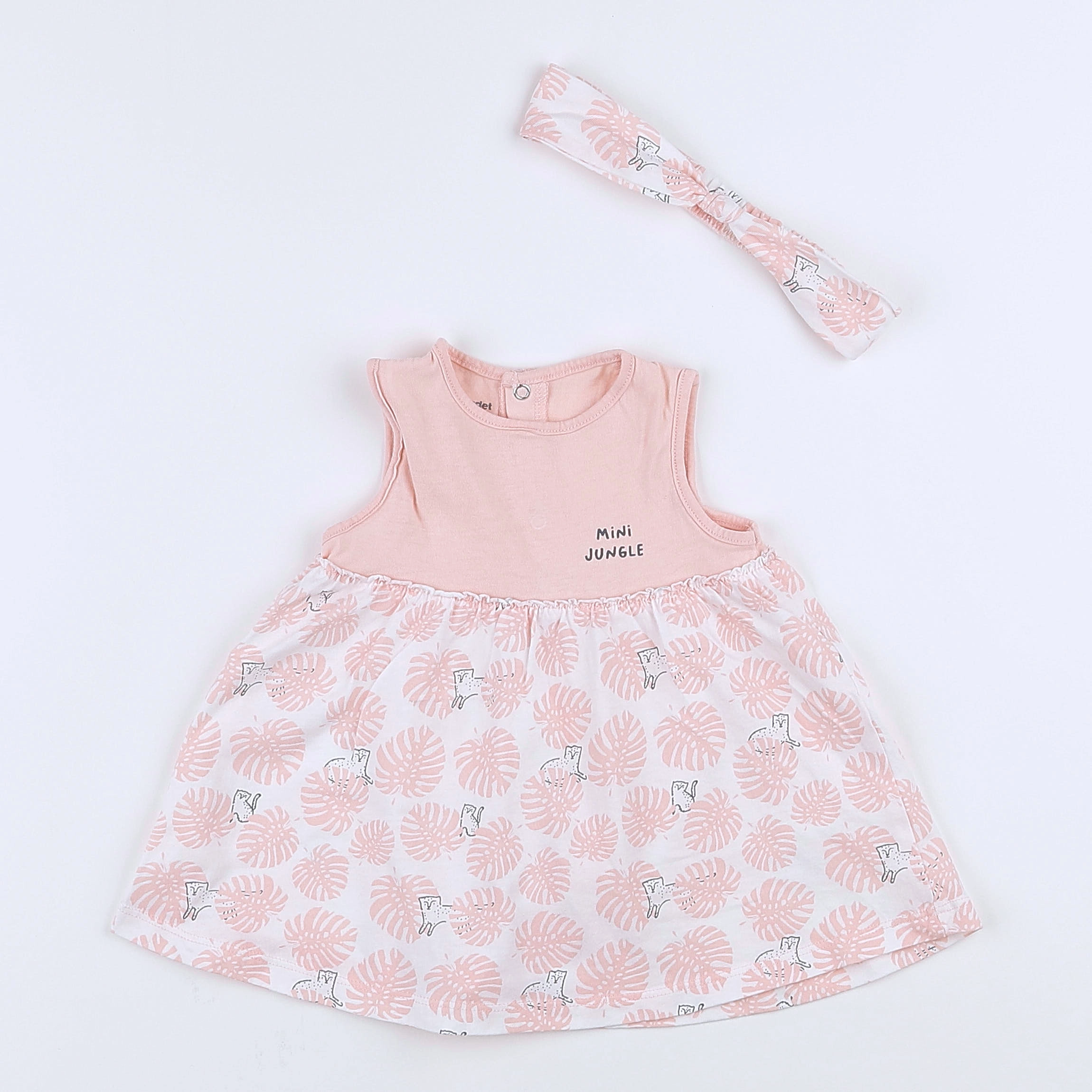 Vertbaudet - robe rose - 3 mois