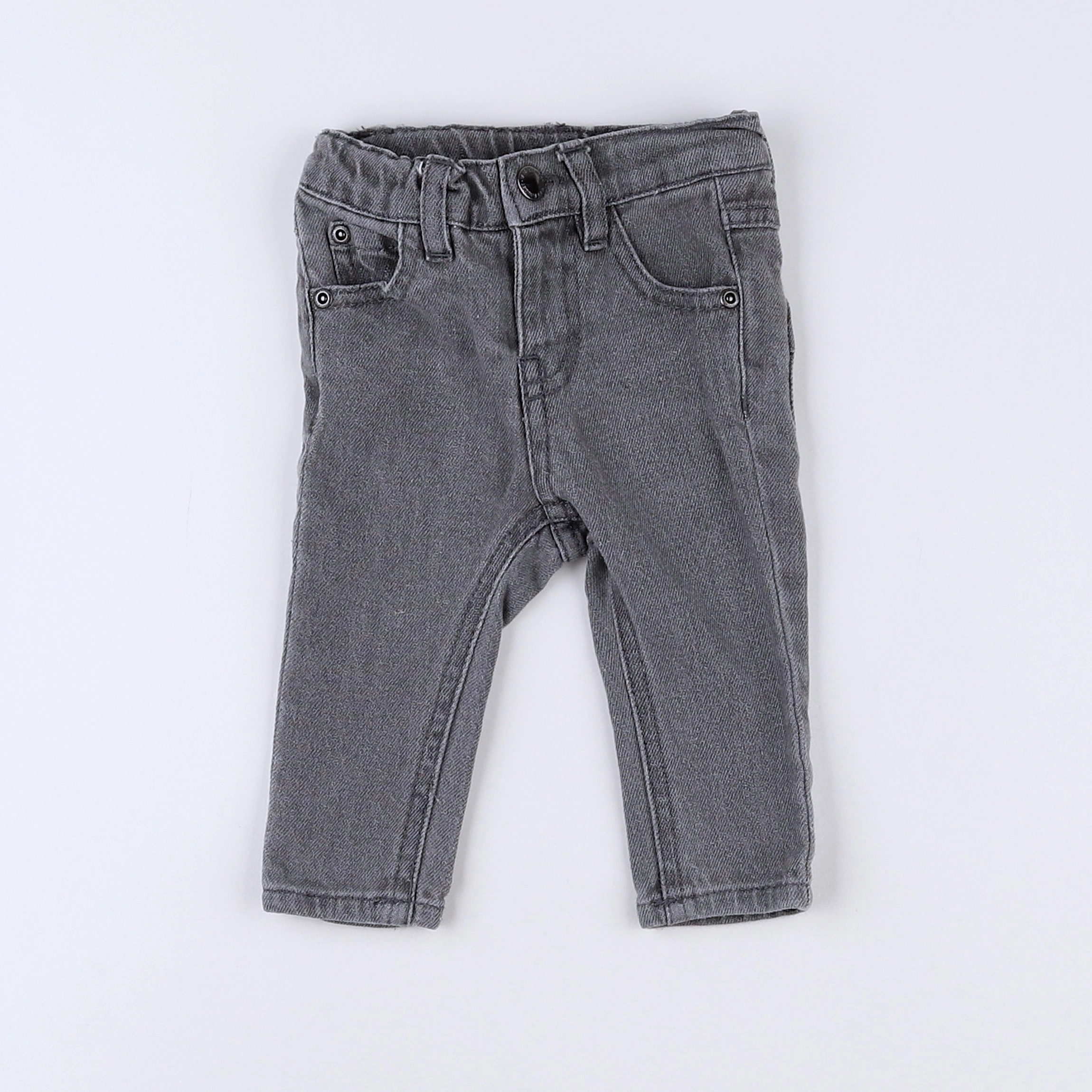 Vertbaudet - jean gris - 3 mois