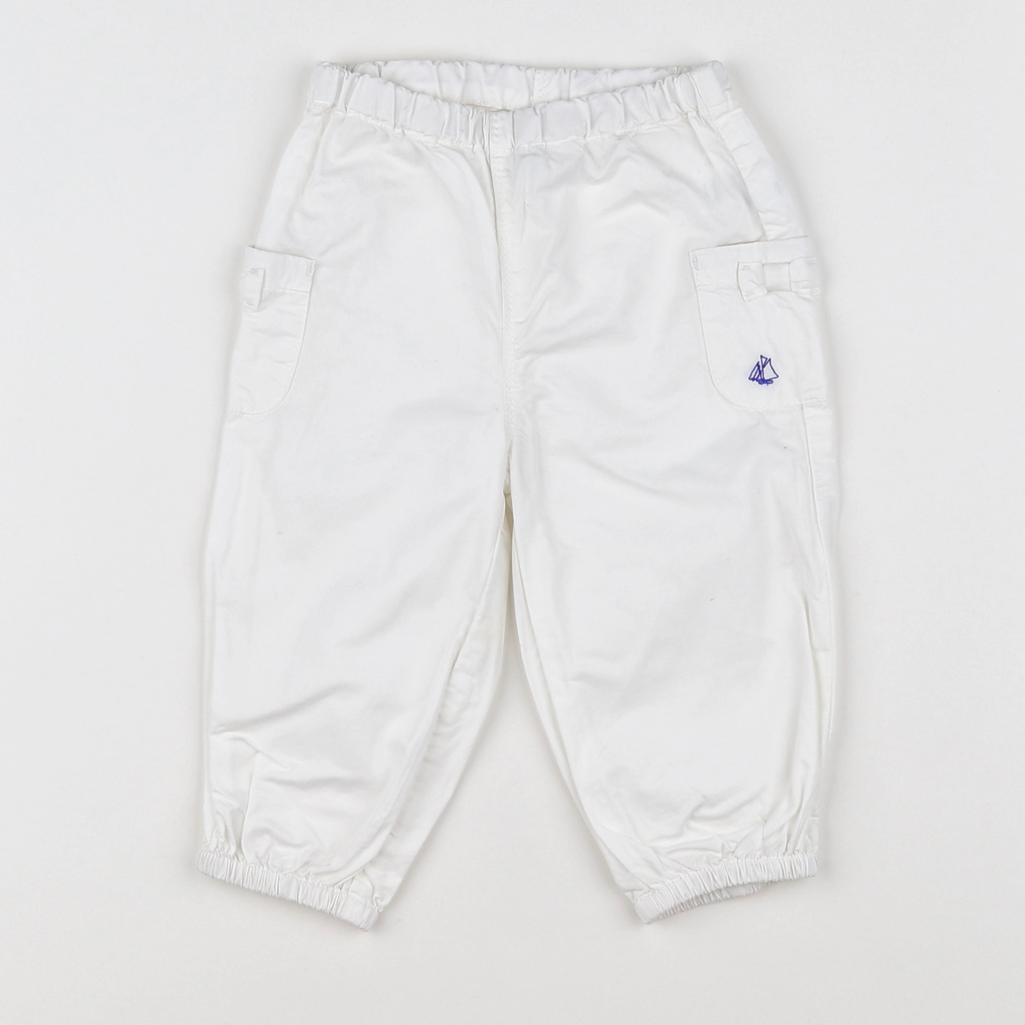 Petit Bateau - pantalon blanc - 18 mois