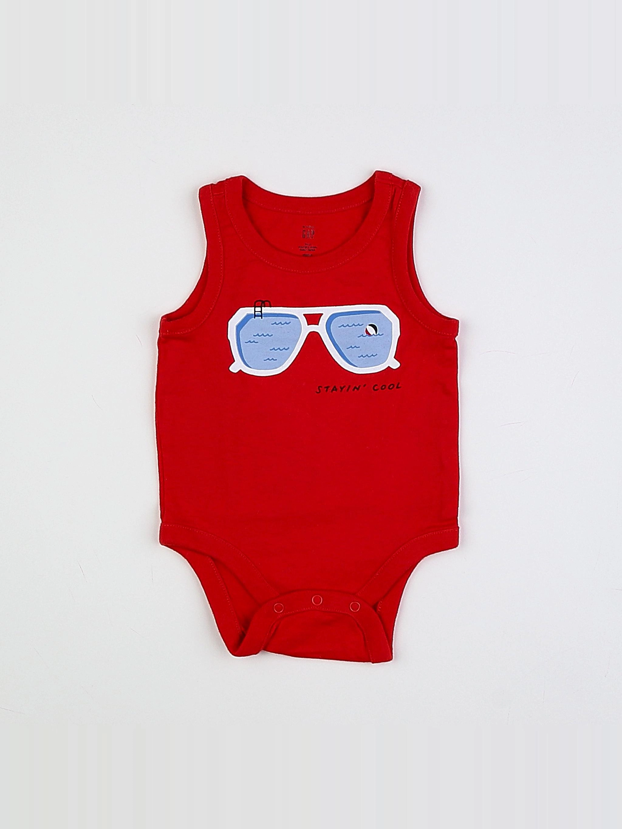 GAP - body rouge - 3 mois