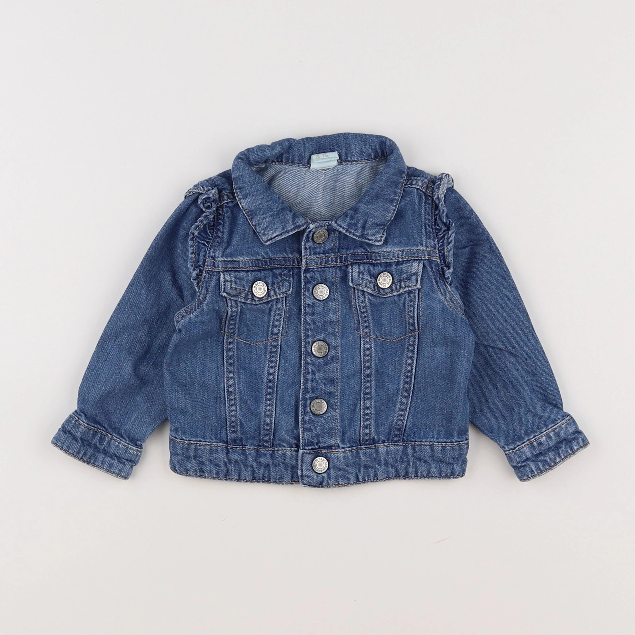 H&M - veste bleu - 12 mois