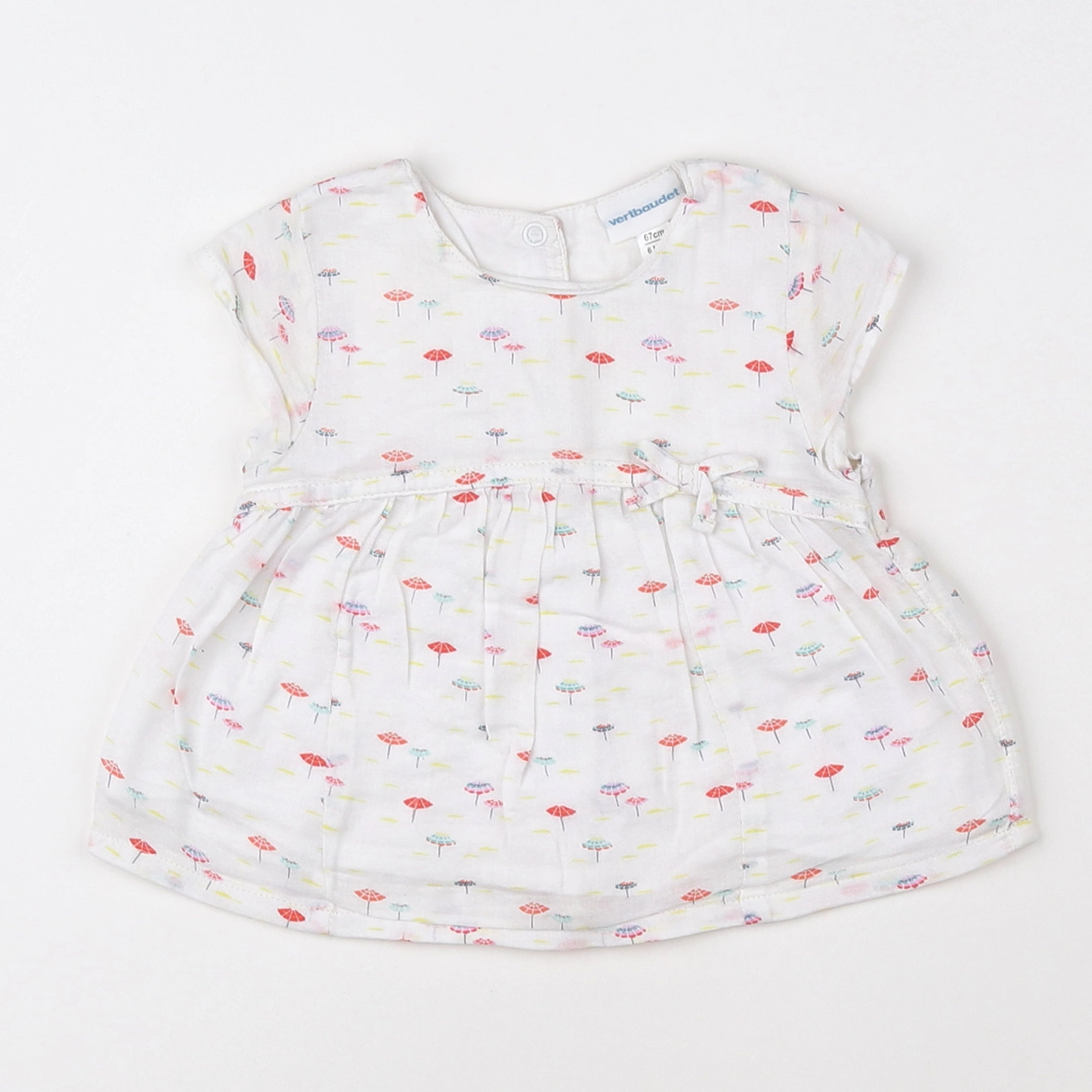 Vertbaudet - blouse multicolore - 6 mois