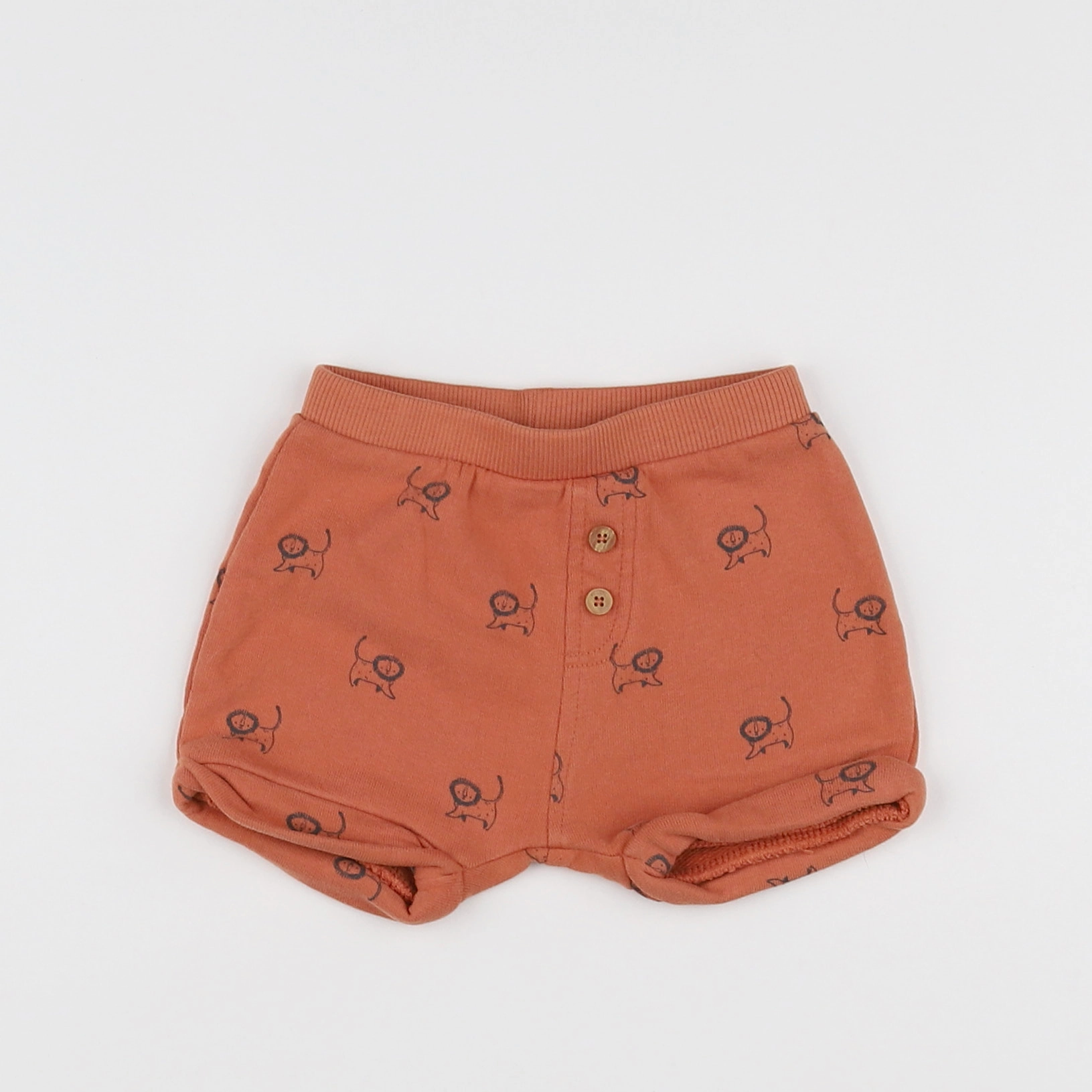Vertbaudet - short orange - 3 mois