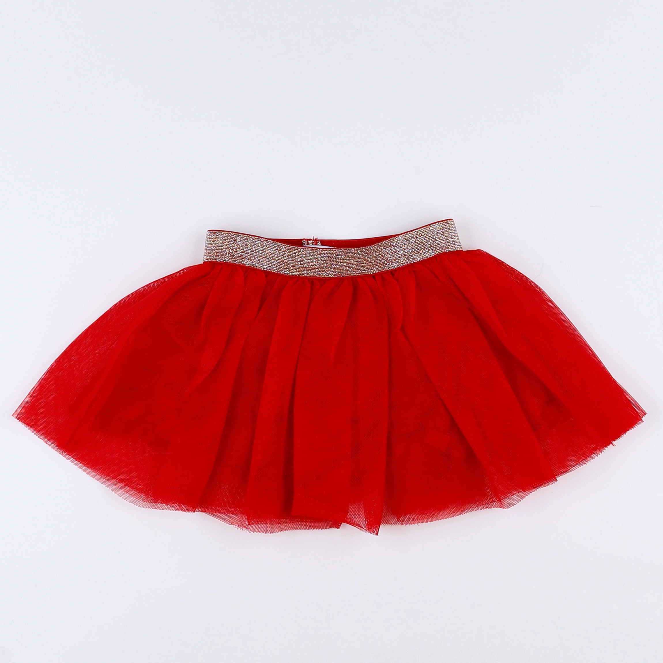 Vertbaudet - jupe rouge - 12 mois