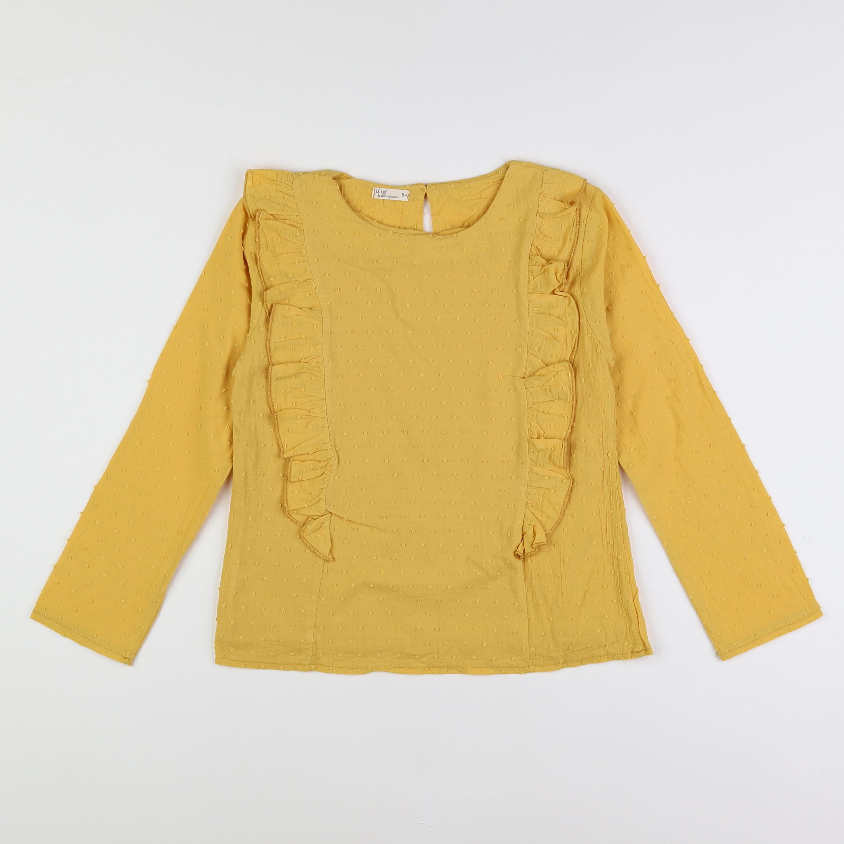 Little Cigogne - blouse jaune - 8 ans