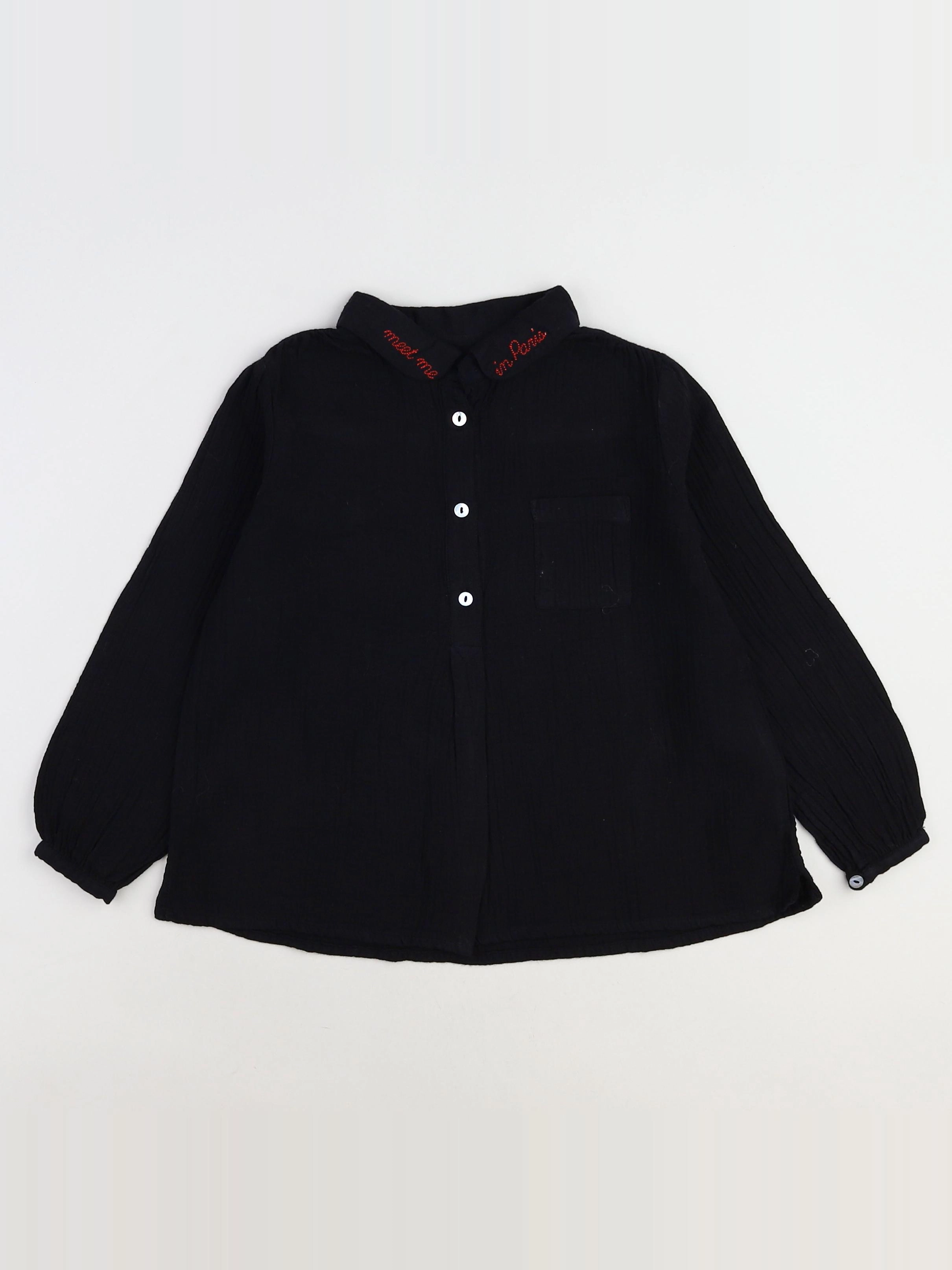 Bonton - blouse noir (neuf) - 6 ans