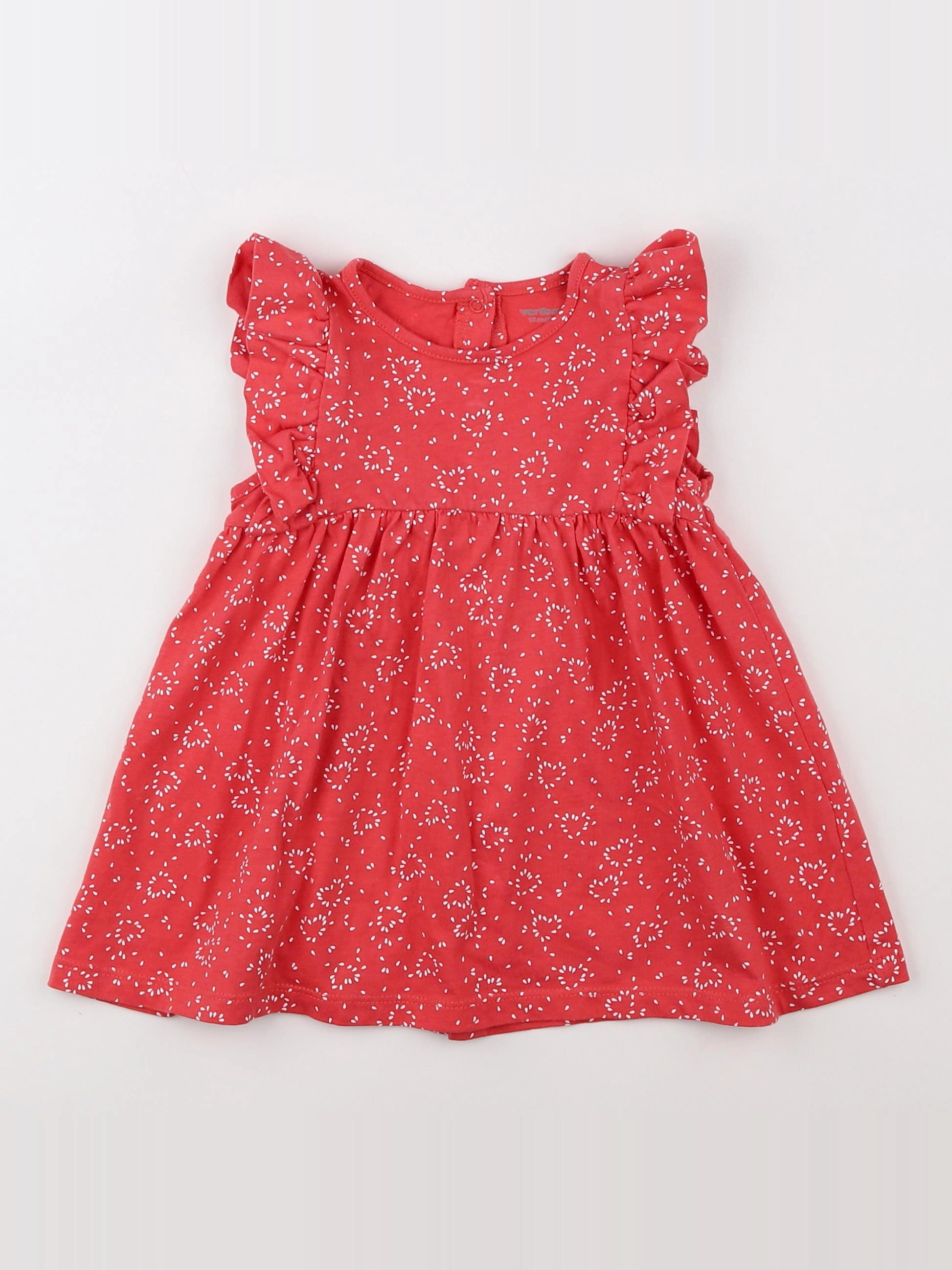 Vertbaudet - robe rose - 12 mois