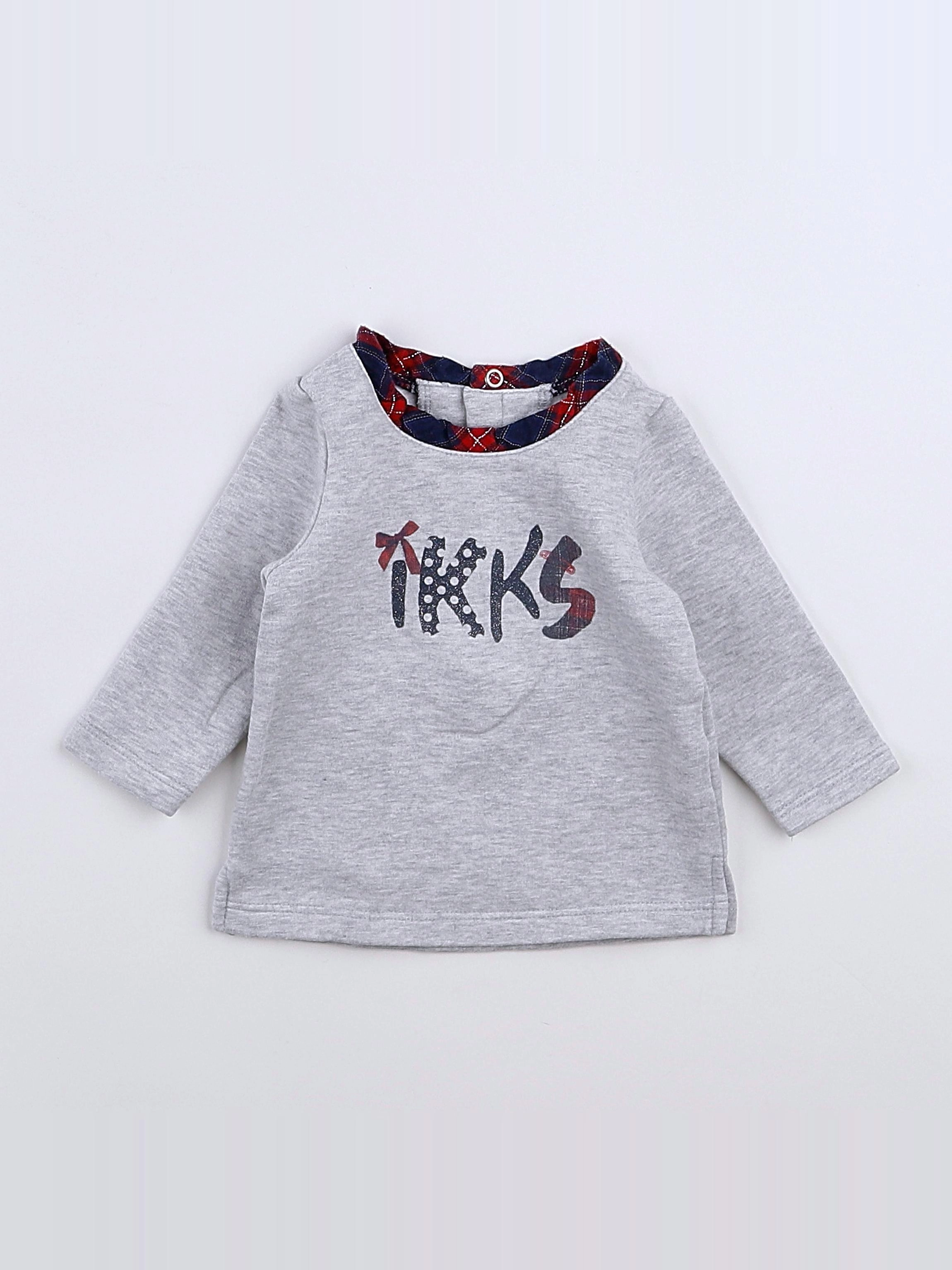 IKKS - tee-shirt gris - 3 mois