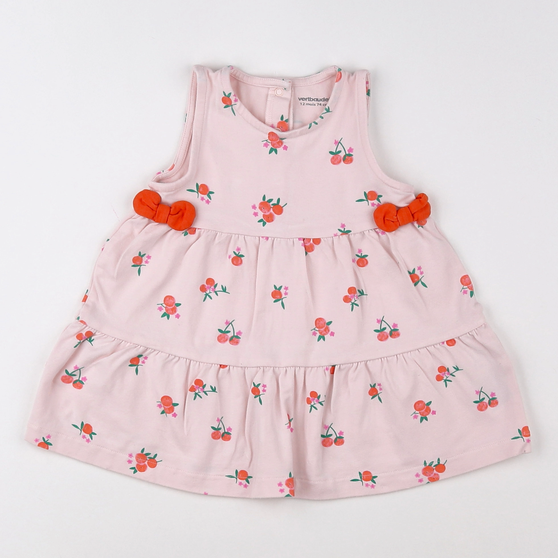 Vertbaudet - robe rose - 12 mois