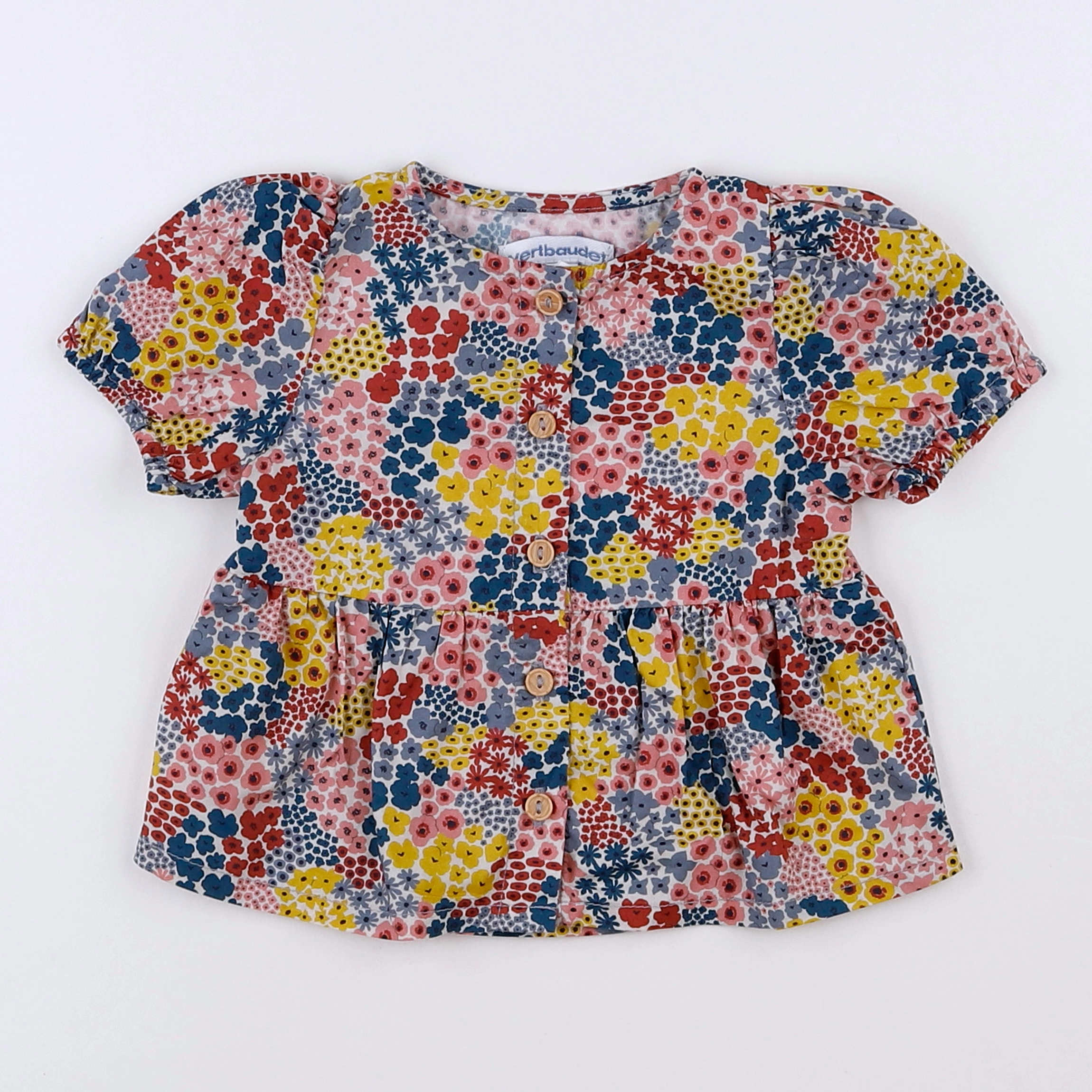 Vertbaudet - blouse multicolore - 3 mois