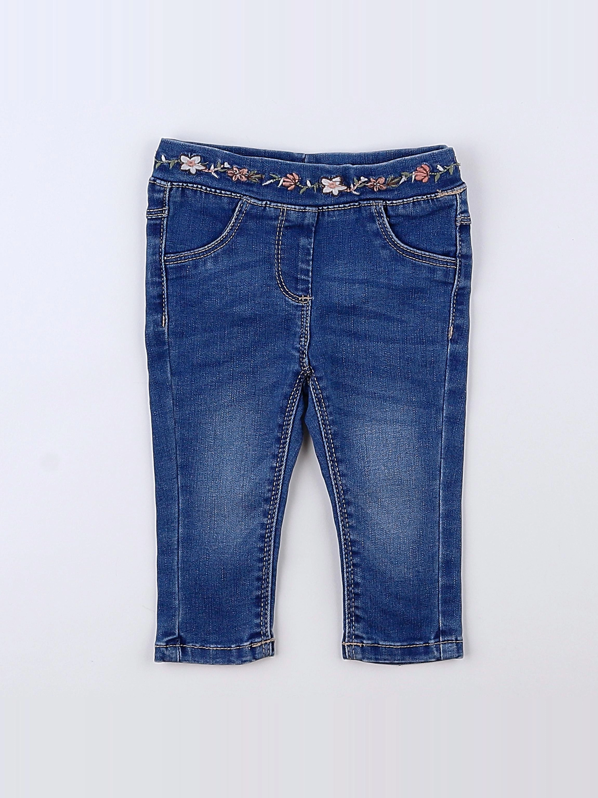 Tape à l'oeil - jegging bleu, rose - 12 mois