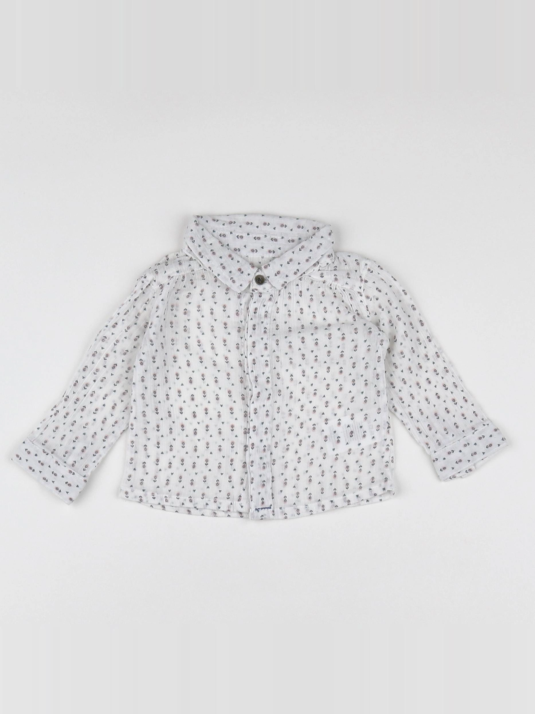 La Redoute - blouse blanc - 3 mois
