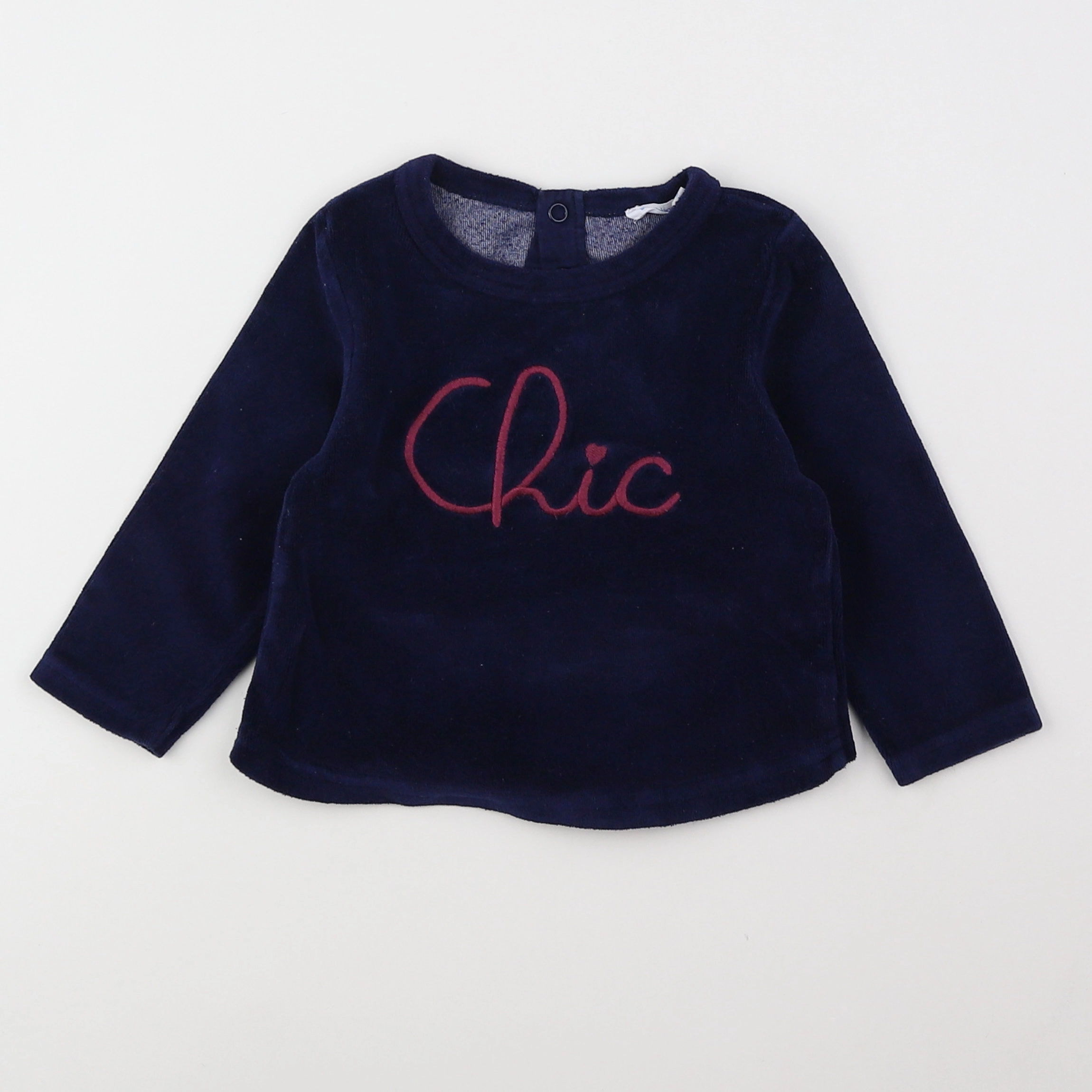 Boutchou - pyjama velours bleu - 12 mois