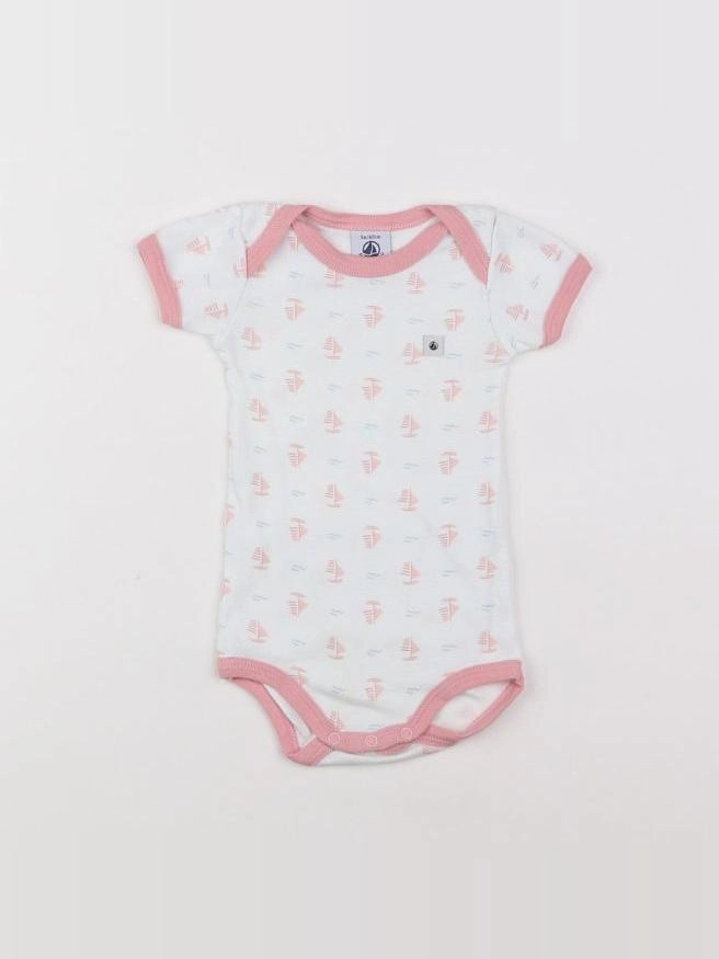 Petit Bateau - body blanc - 3 mois