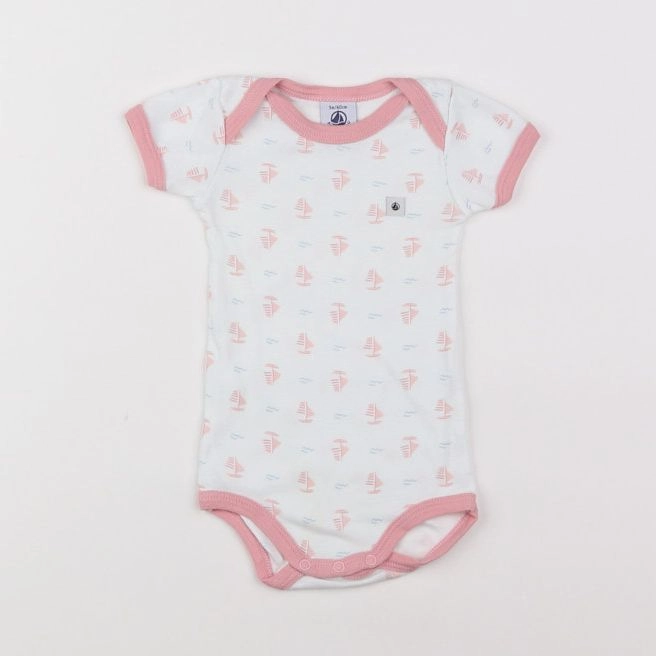 Petit Bateau - body blanc - 3 mois