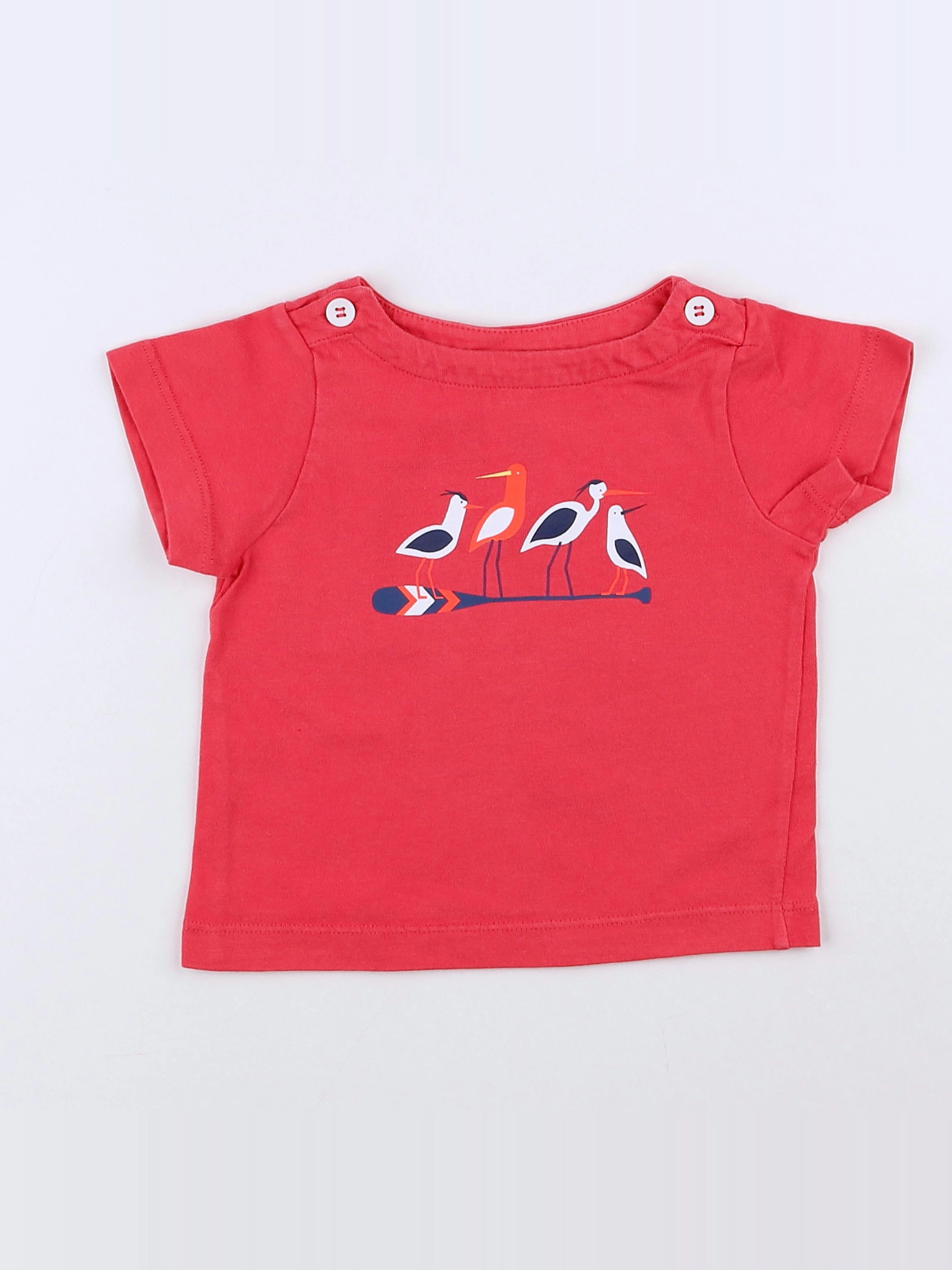 Jacadi - tee-shirt rose - 12 mois