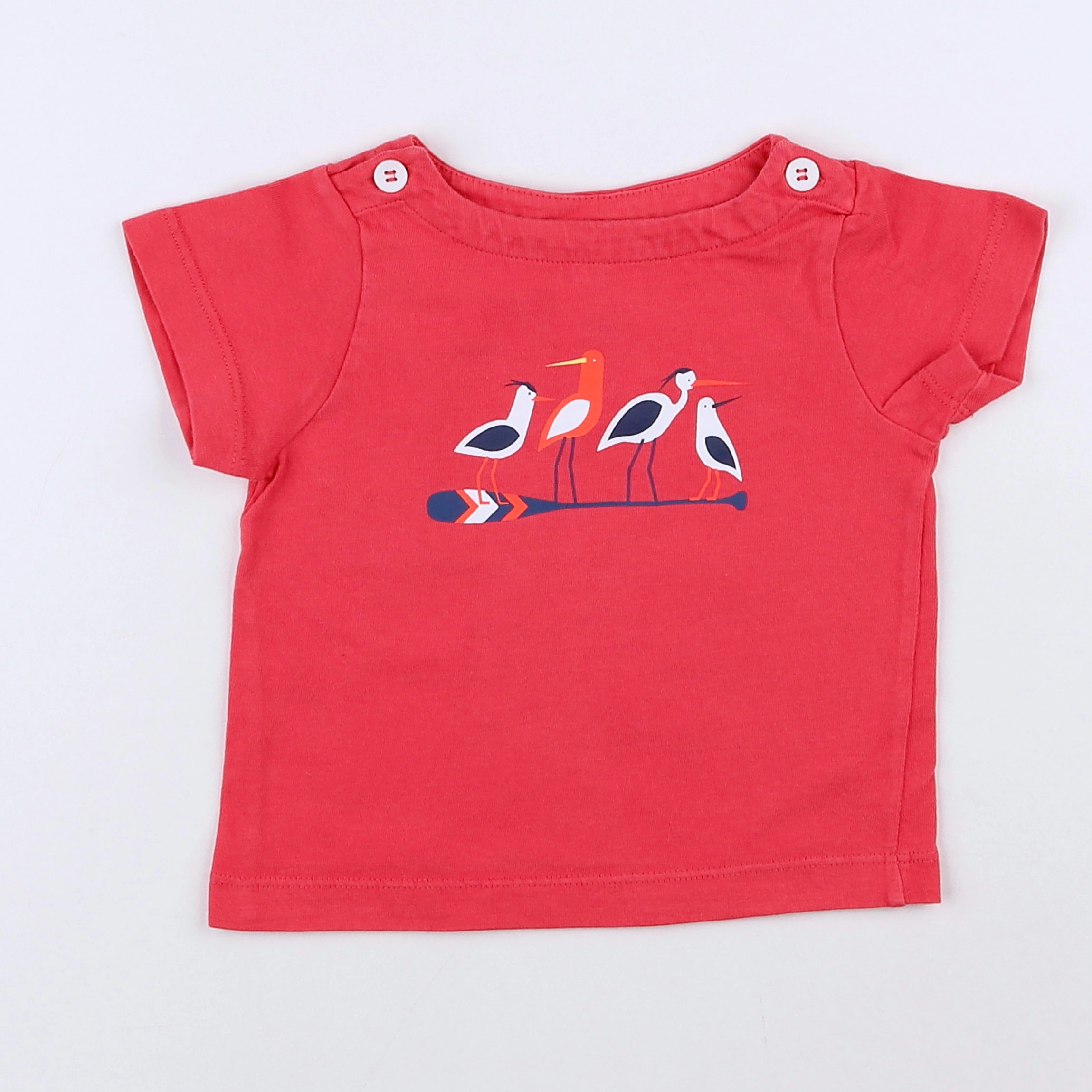 Jacadi - tee-shirt rose - 12 mois