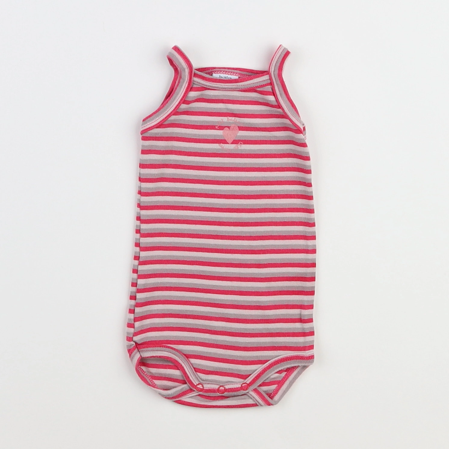 Petit Bateau - body multicolore - 3 mois