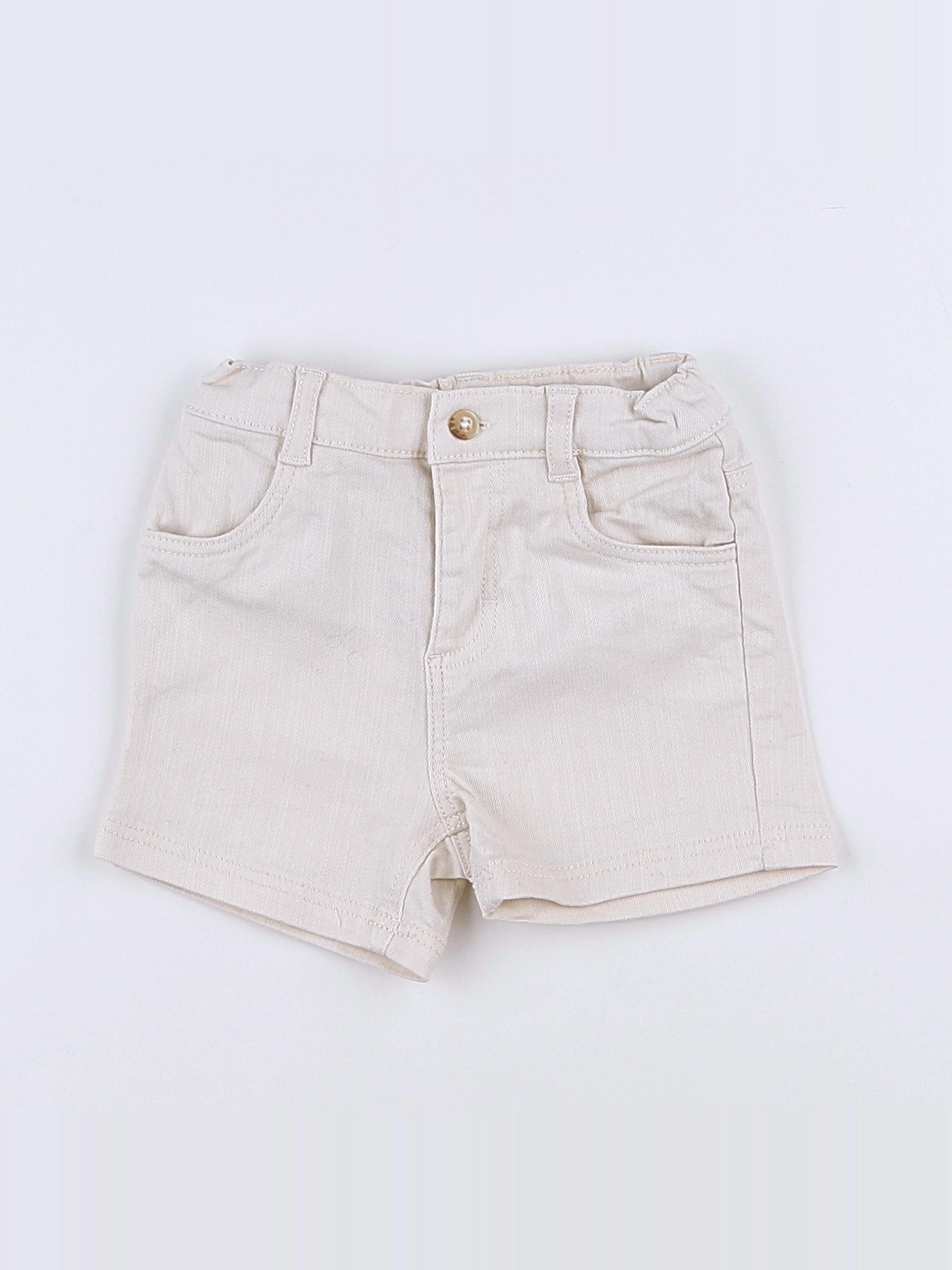 Petit Bateau - short beige - 12 mois