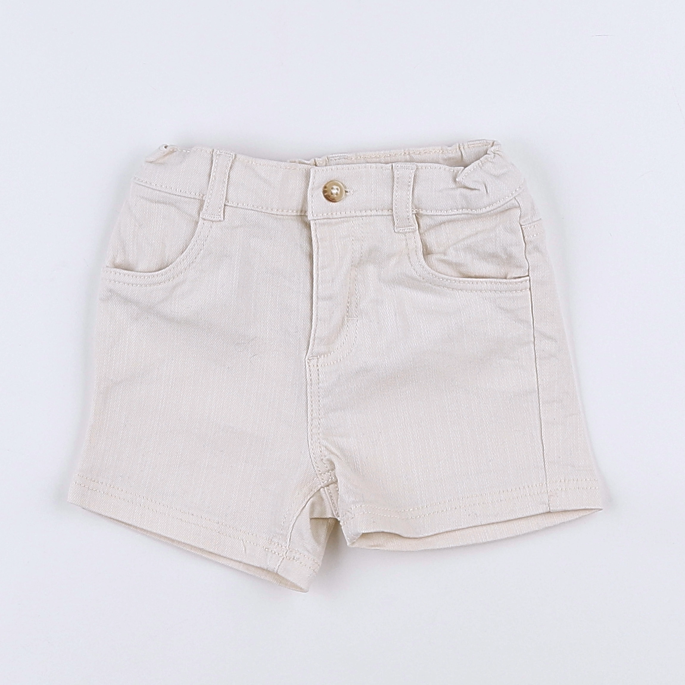 Petit Bateau - short beige - 12 mois