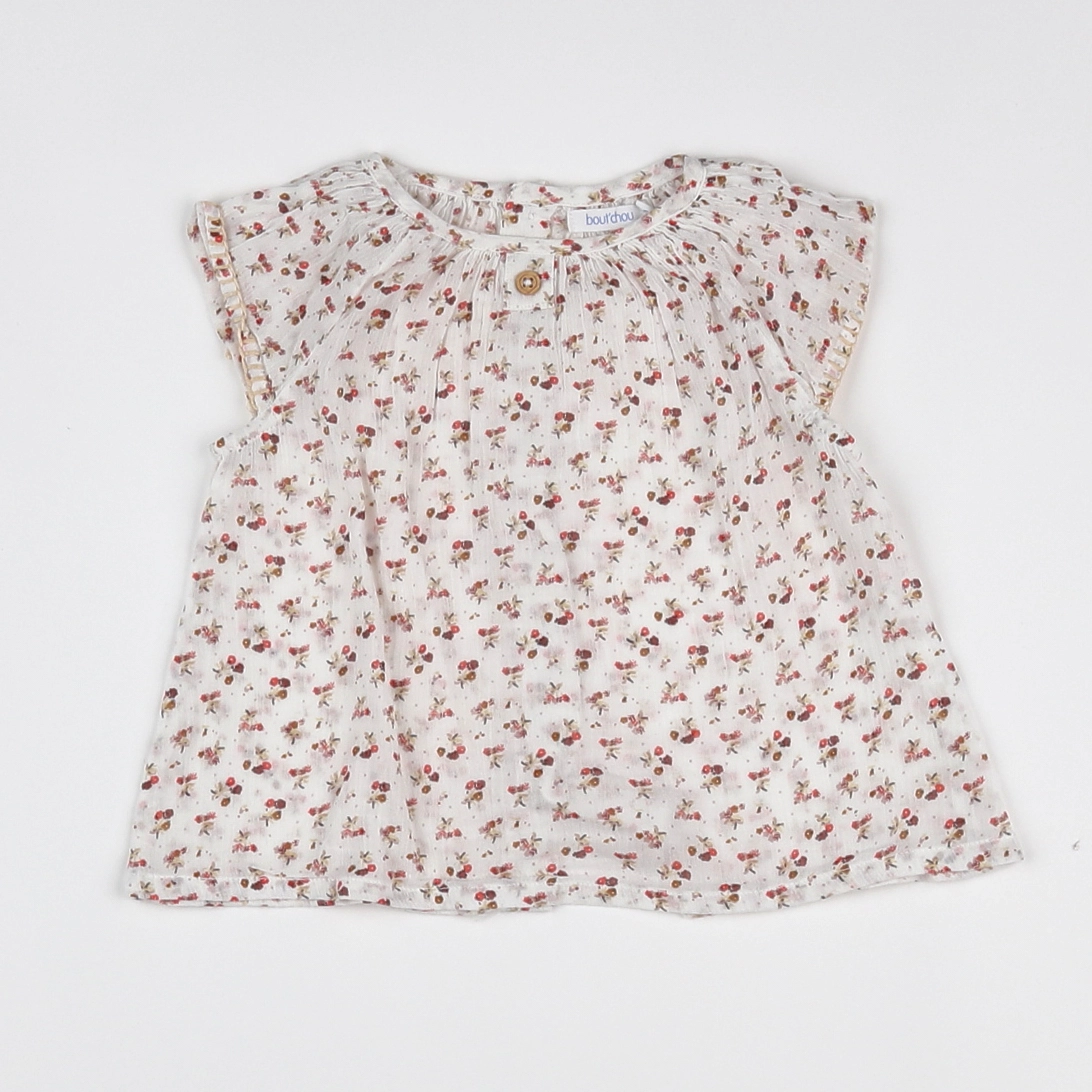 Boutchou - blouse blanc - 6 mois