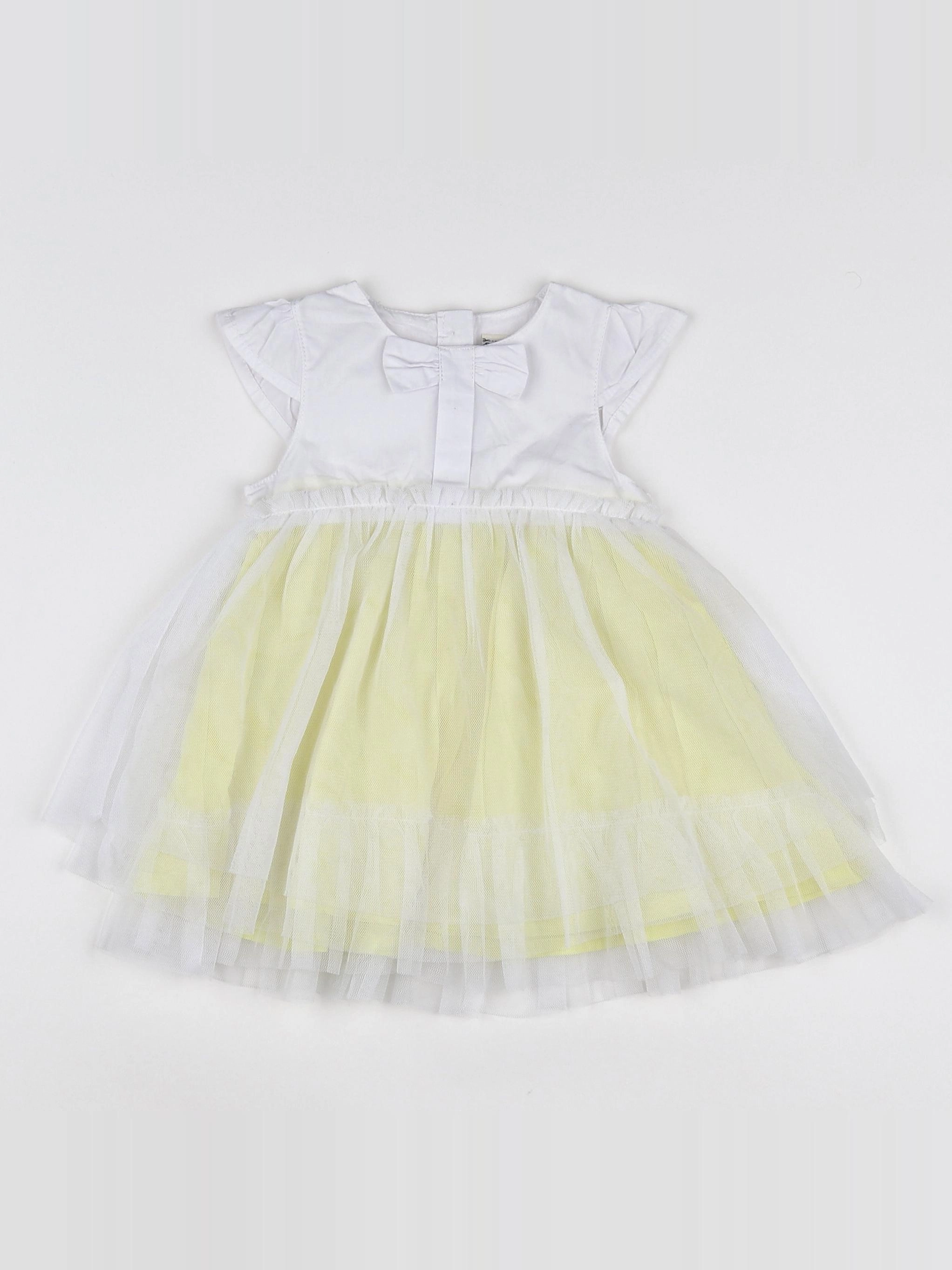 Tape à l'oeil - robe blanc - 6 mois