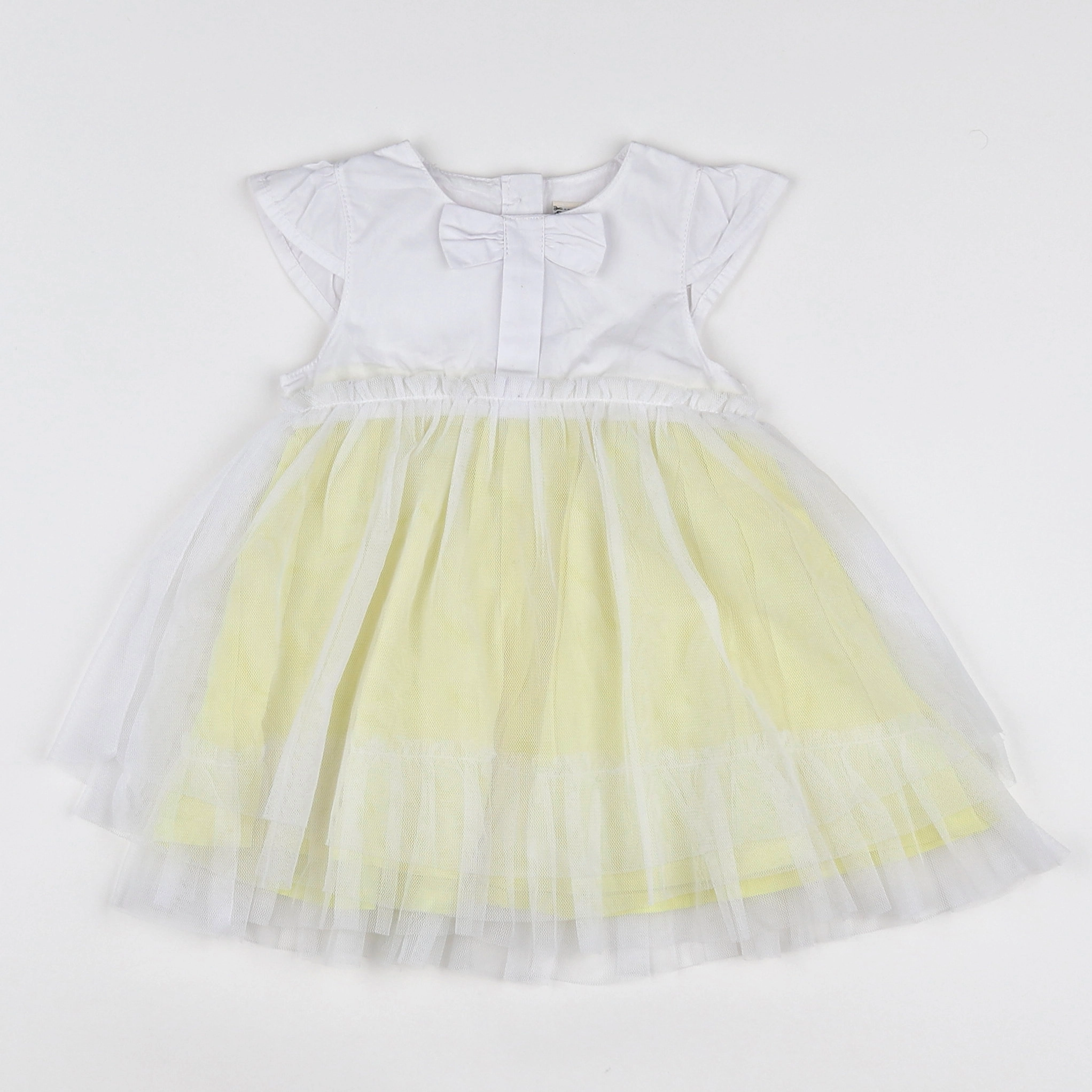Tape à l'oeil - robe blanc - 6 mois