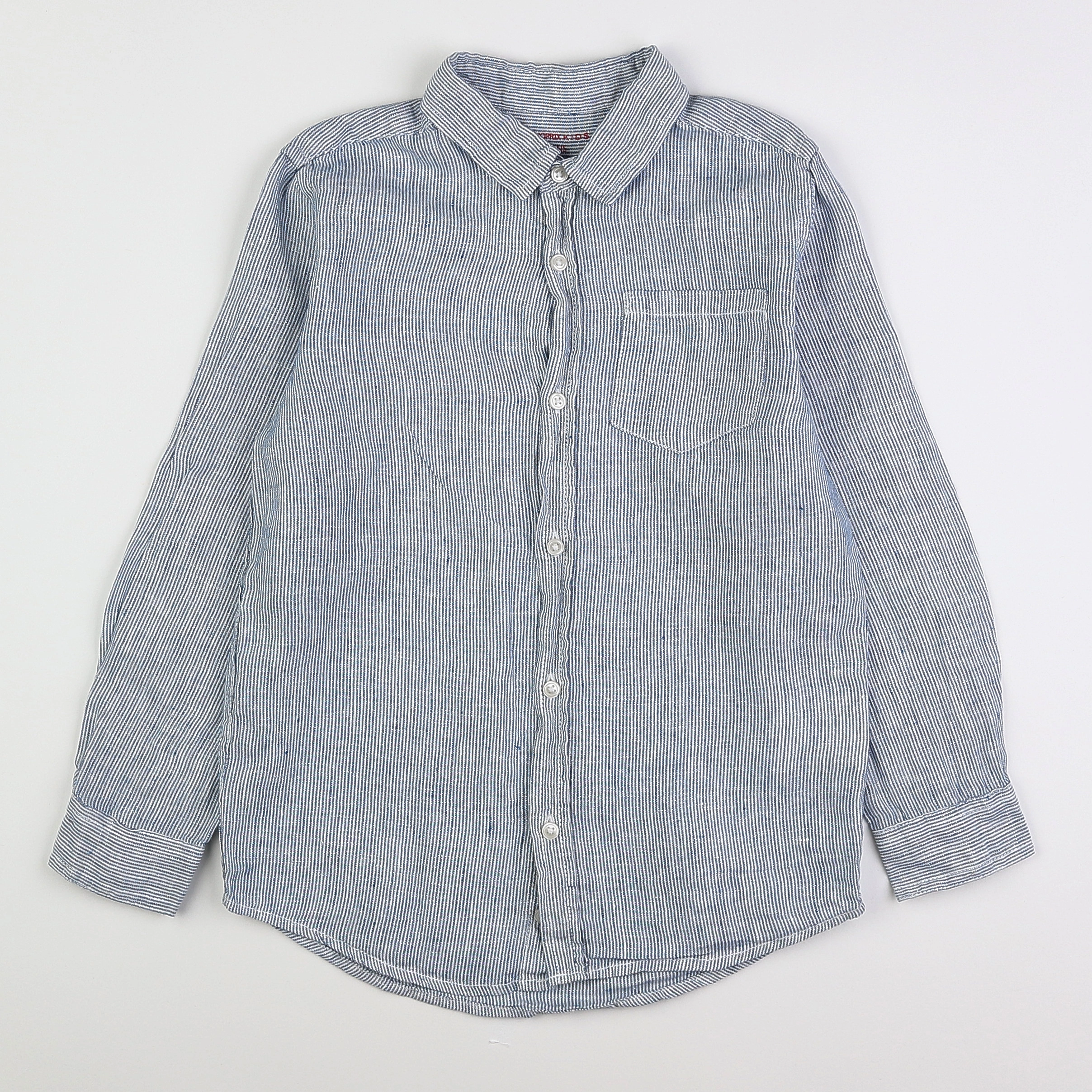 Monoprix - chemise bleu - 8 ans