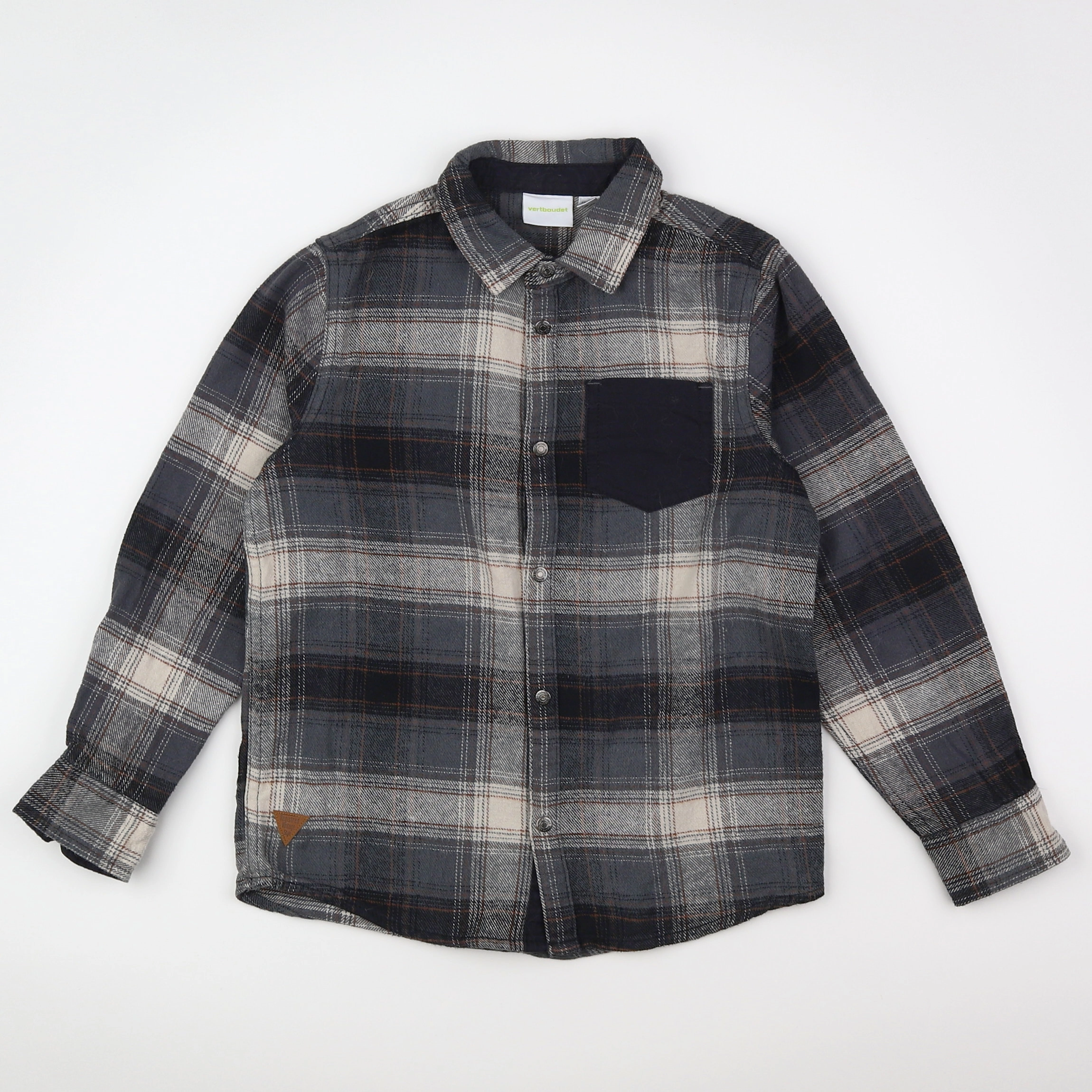 Vertbaudet - chemise multicolore - 8 ans