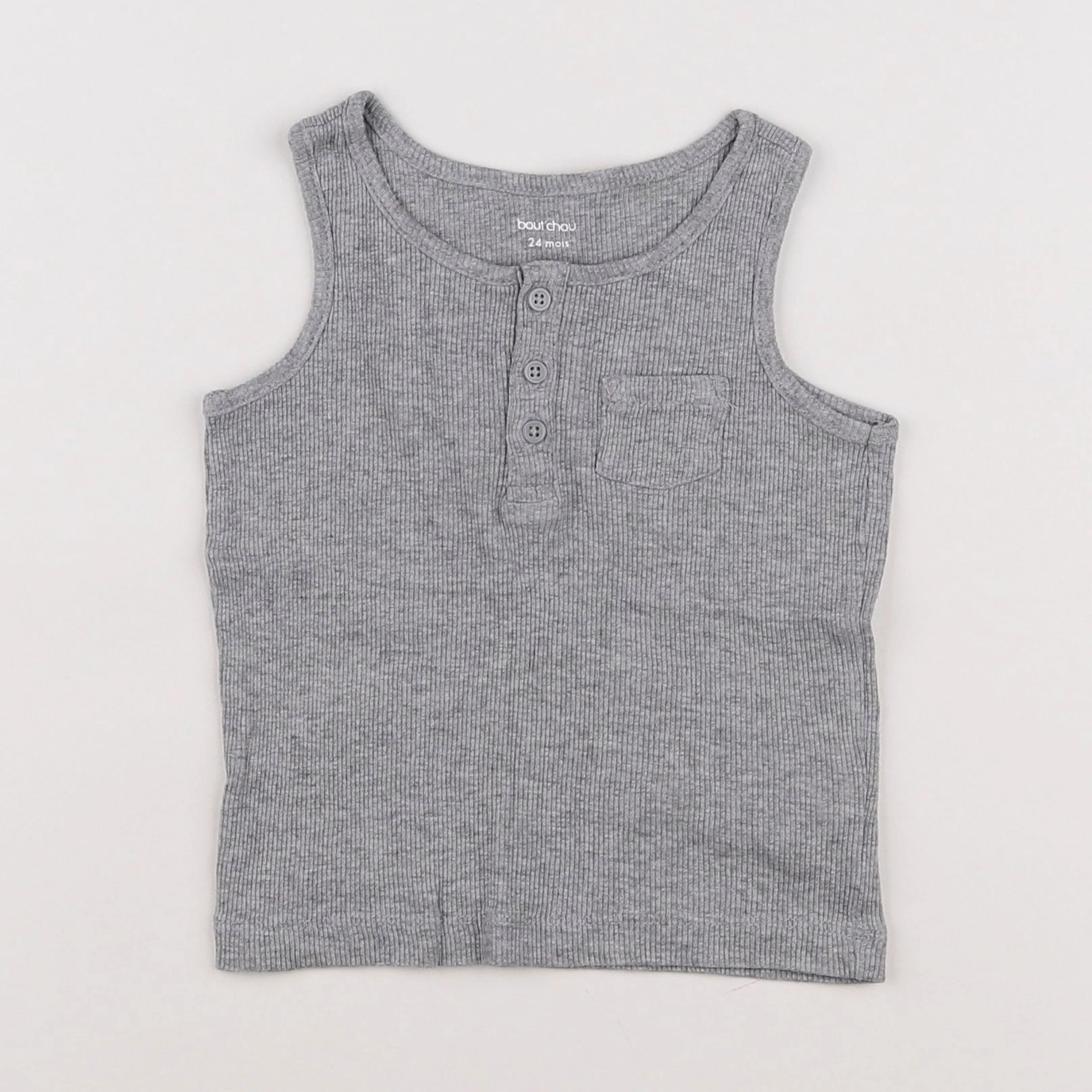 Boutchou - maillot de corps gris - 2 ans