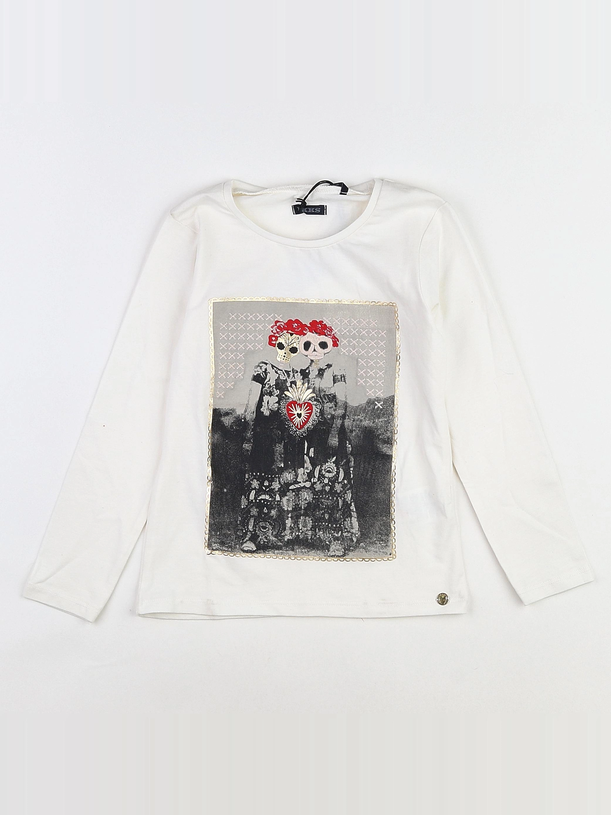 IKKS - tee-shirt blanc (neuf) - 5 ans