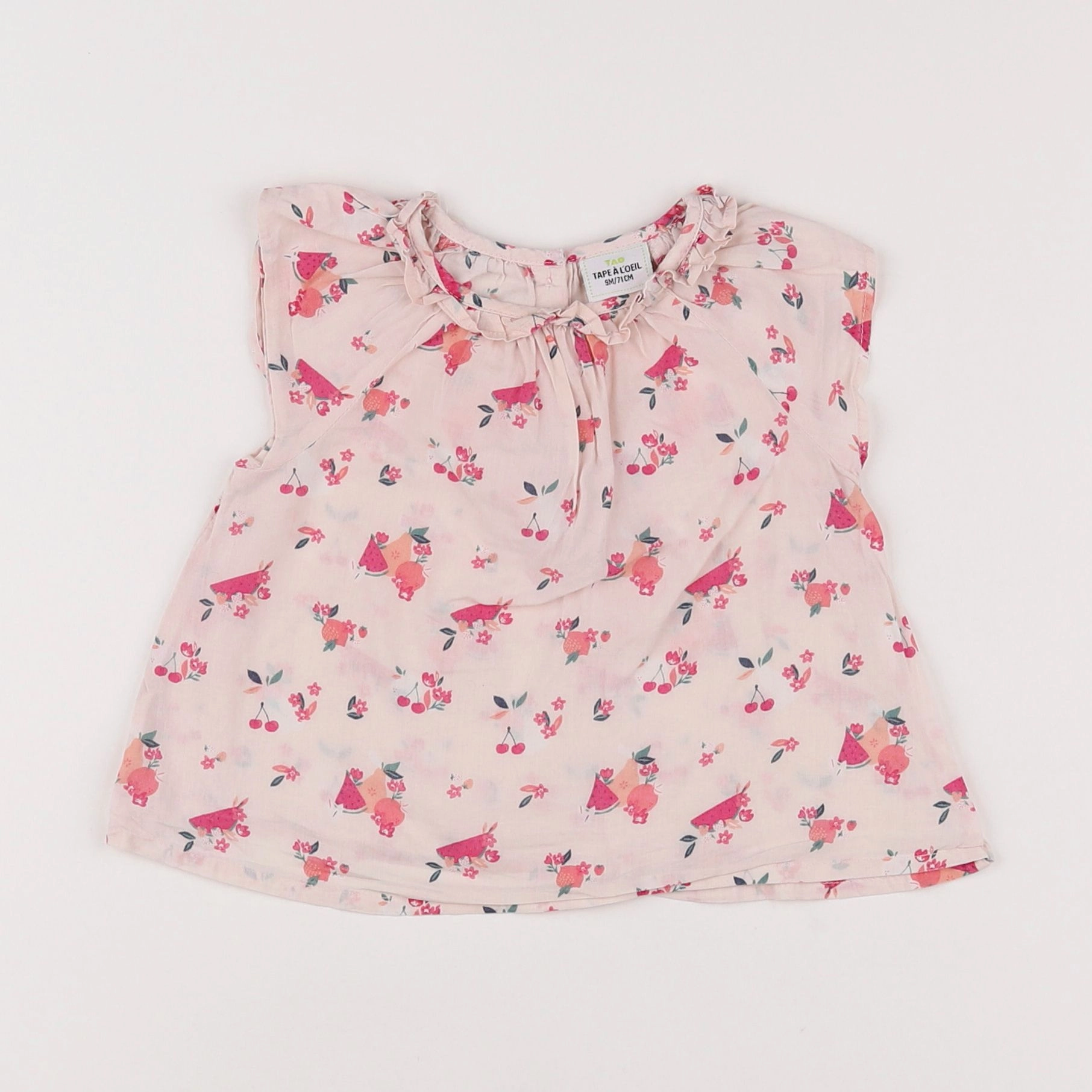 Tape à l'oeil - blouse rose - 9 mois