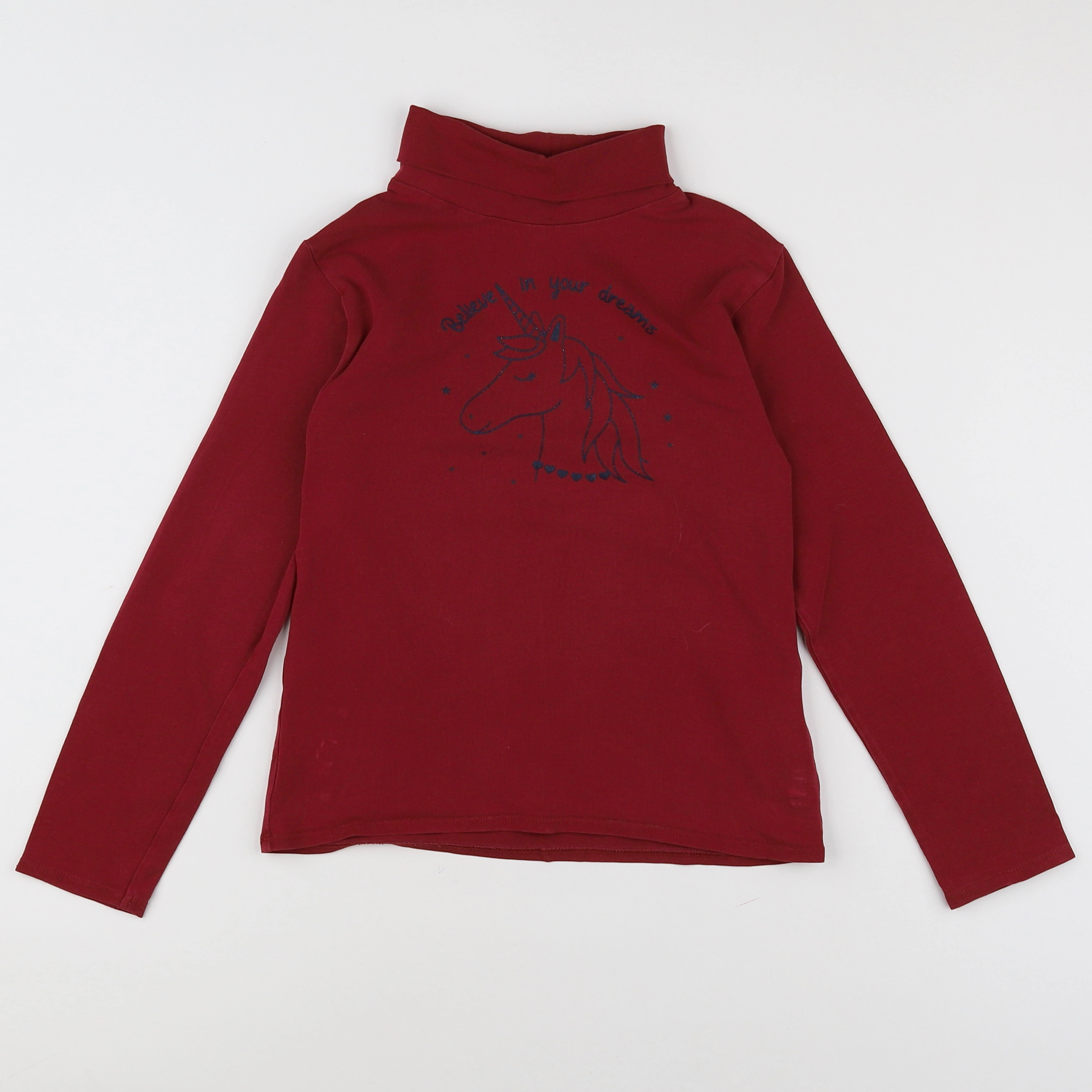 Vertbaudet - sous-pull Rouge - 8 ans