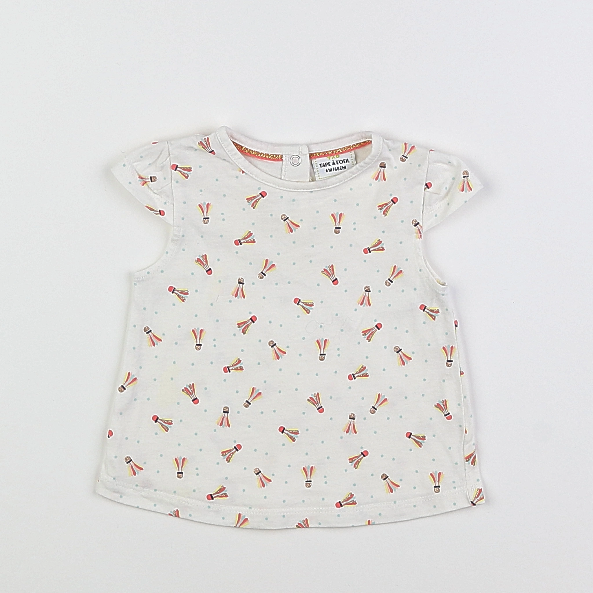 Tape à l'oeil - tee-shirt blanc - 6 mois
