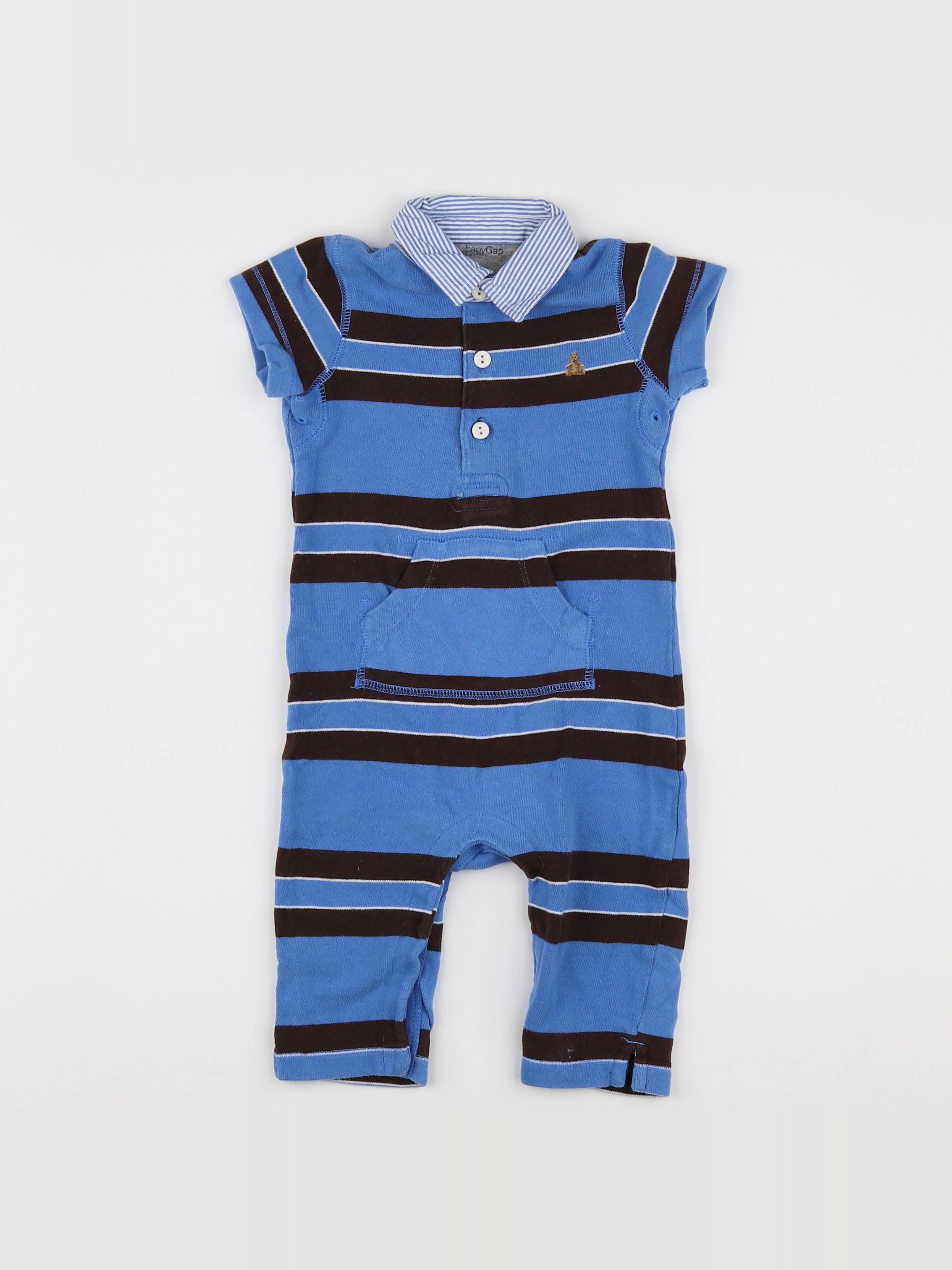 GAP - combinaison bleu, marron - 9/12 mois