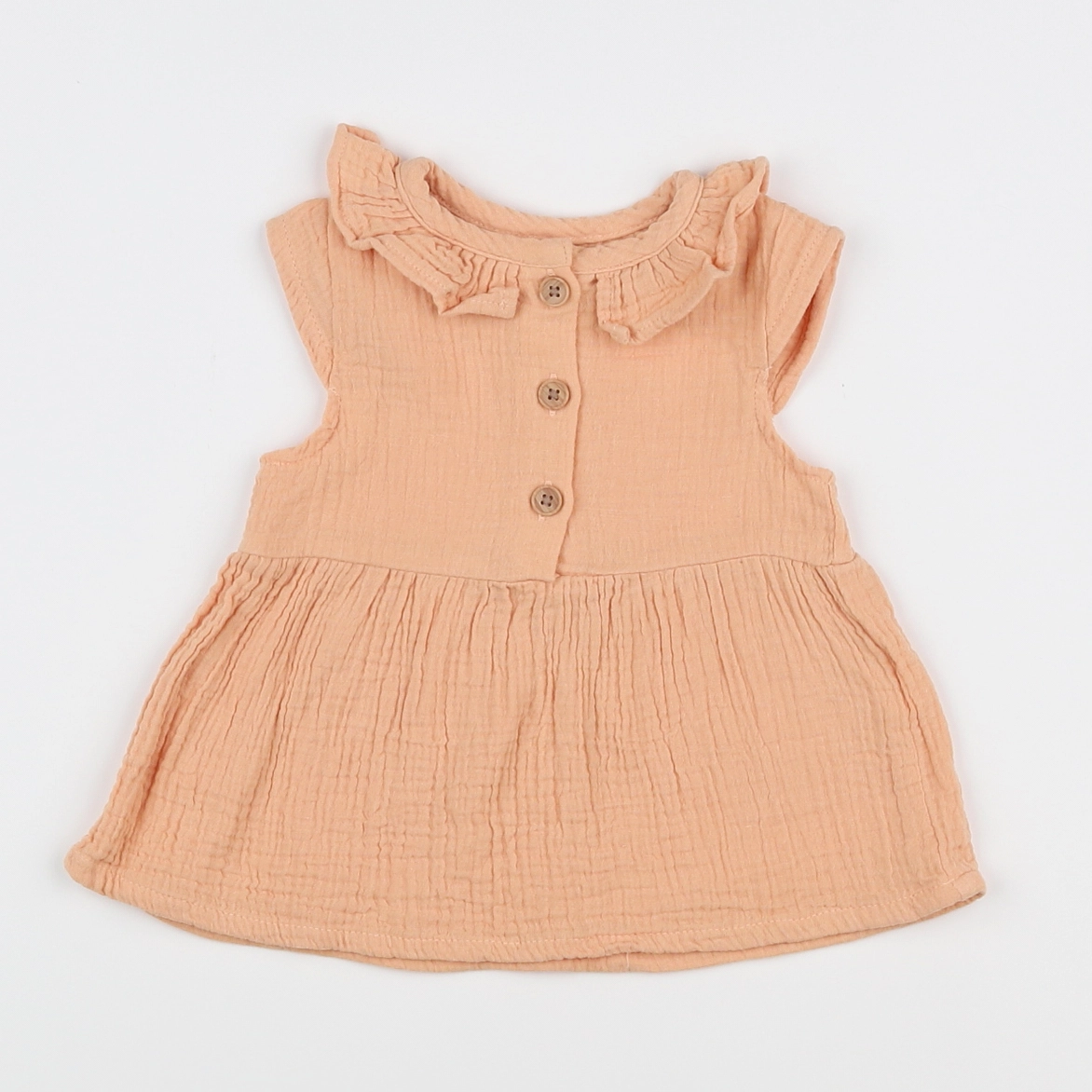 Vertbaudet - robe orange - 3 mois