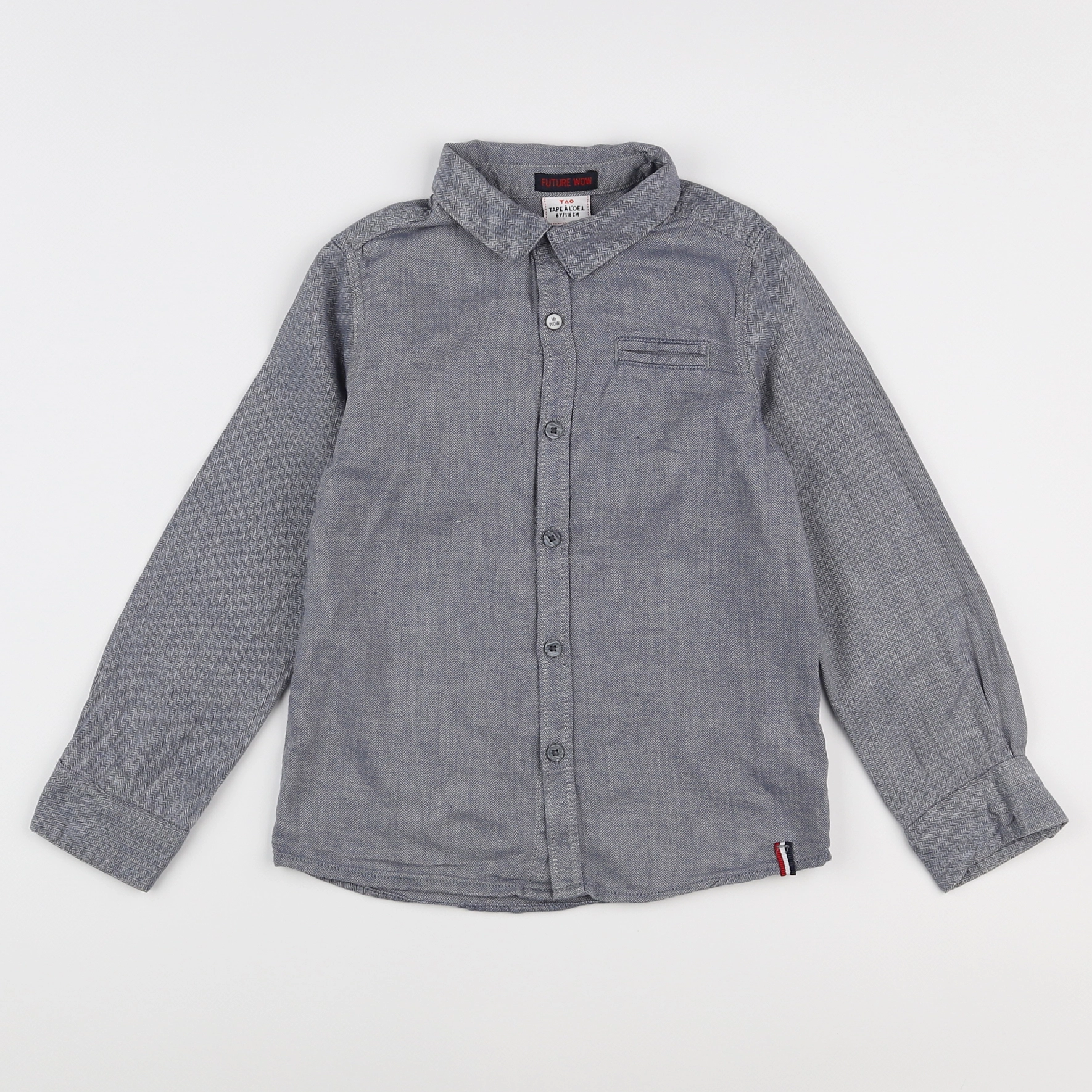 Tape à l'oeil - chemise bleu - 6 ans