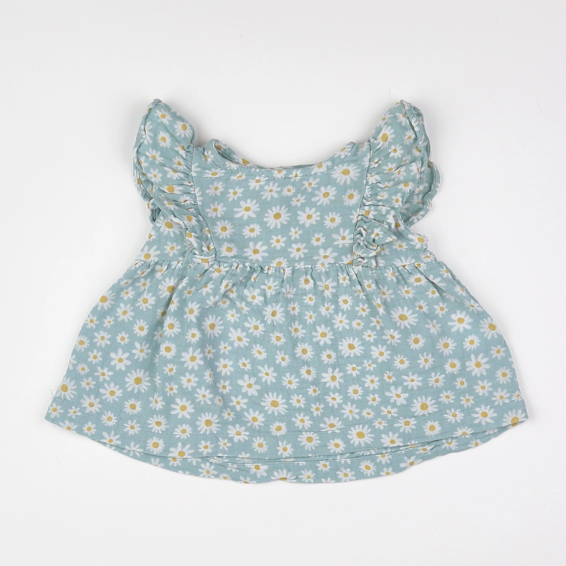 Vertbaudet - blouse vert - 9 mois