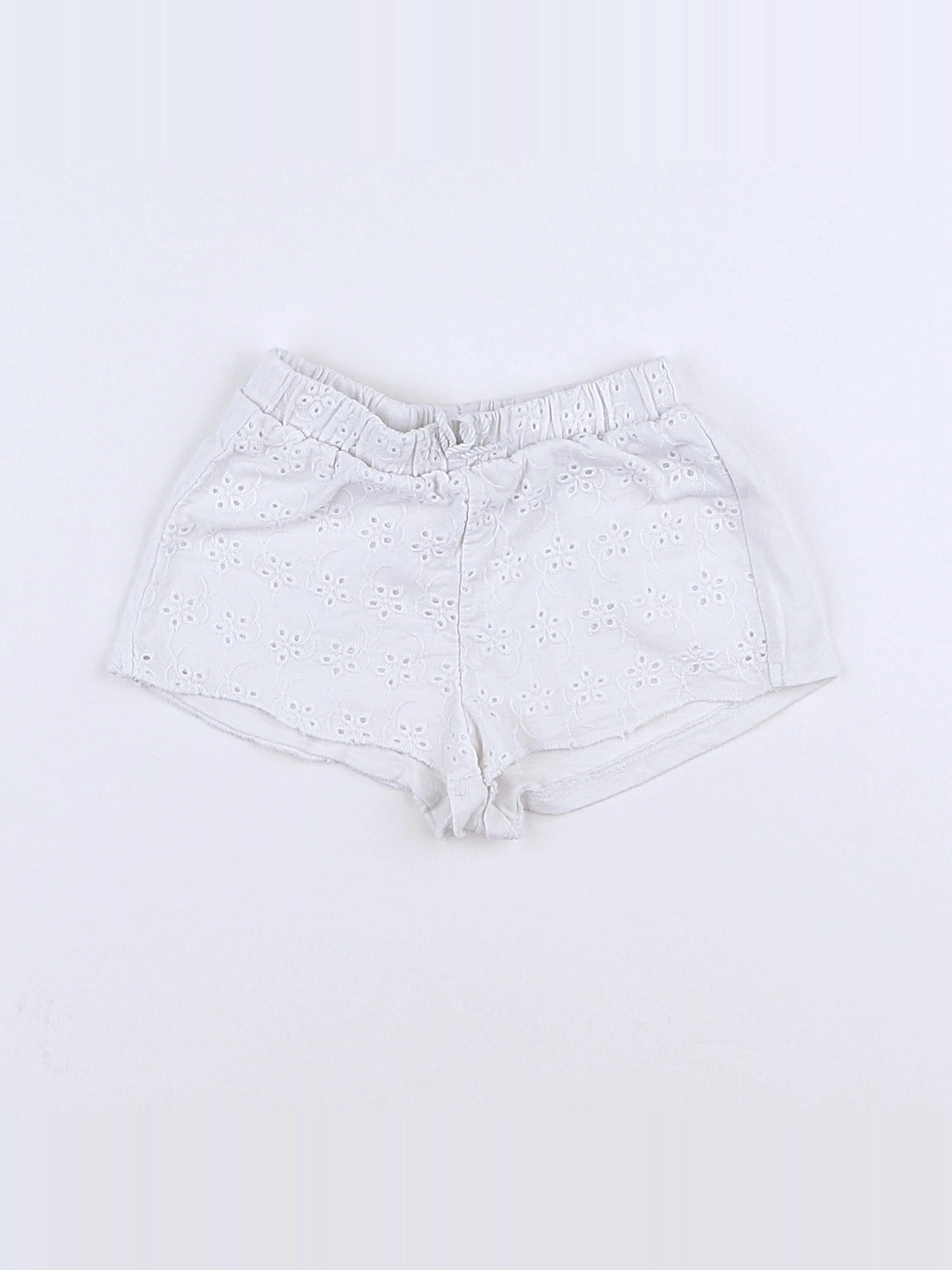 Zara - short blanc - 9/12 mois