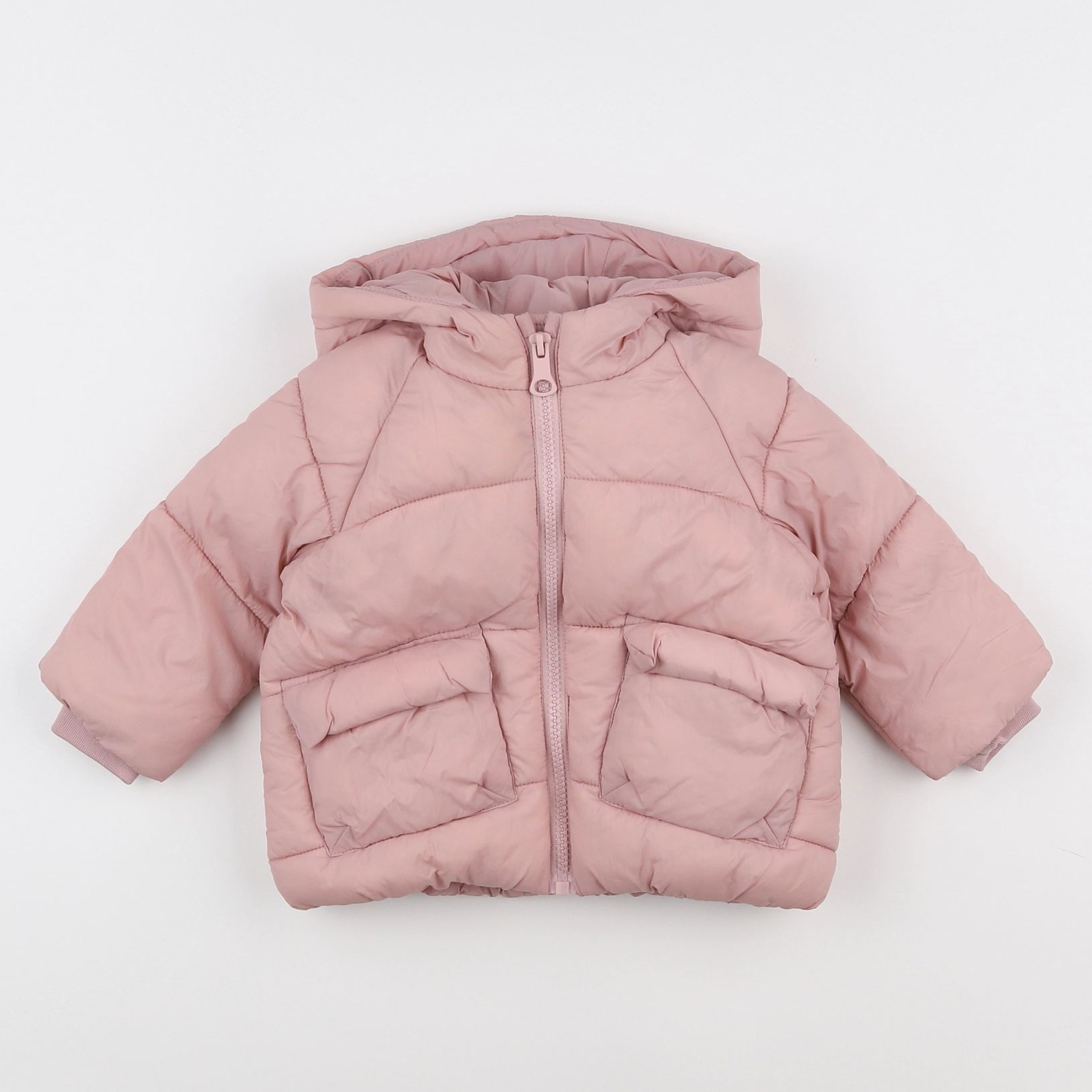 Zara - doudoune rose - 6/9 mois