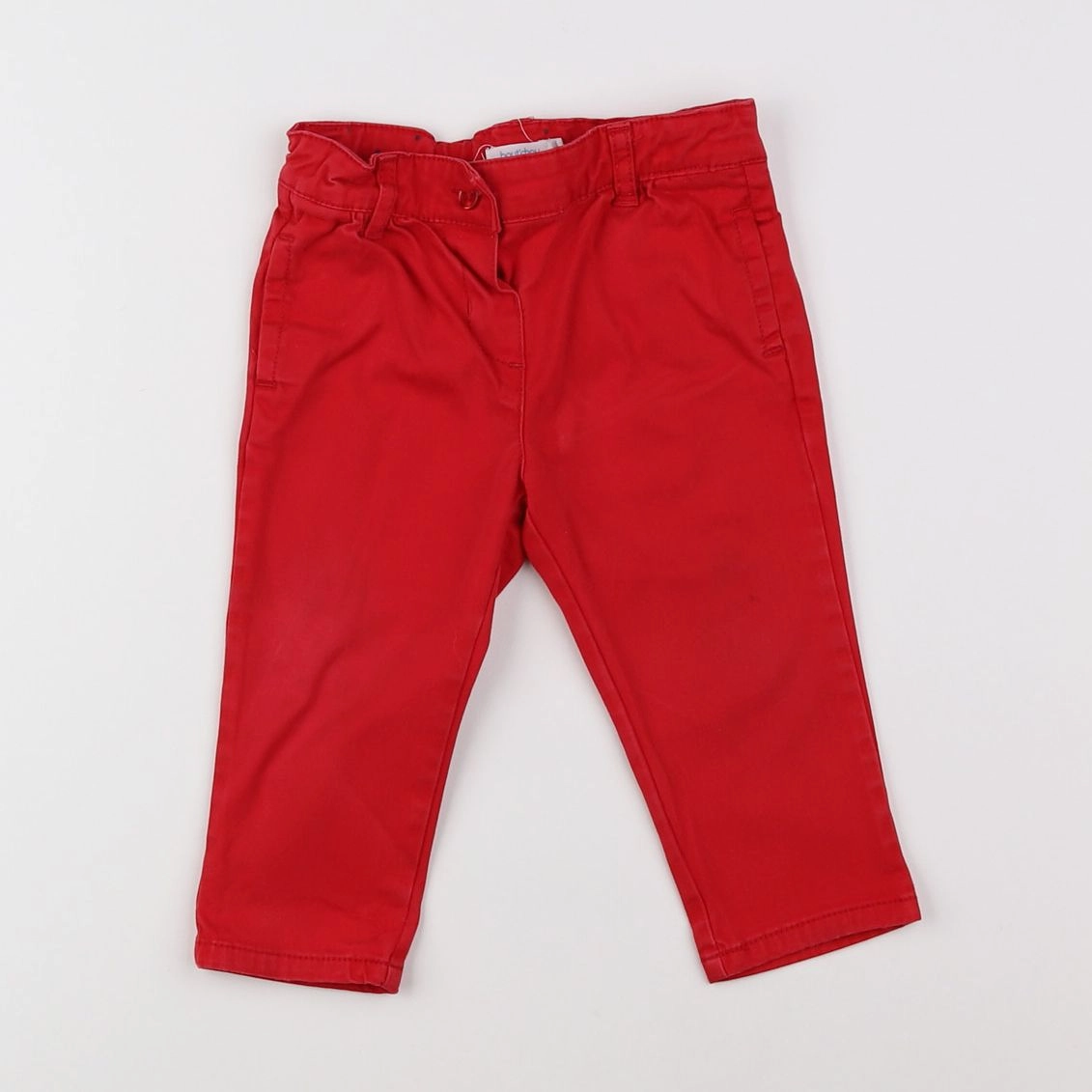 Boutchou - pantalon rouge - 9 mois