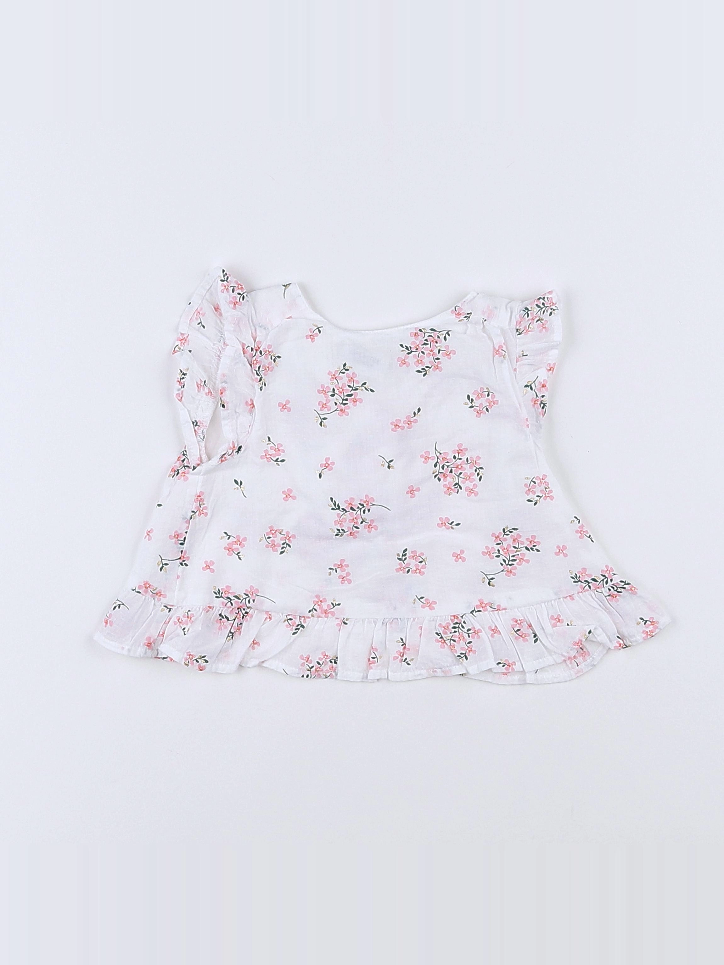 Tape à l'oeil - blouse blanc - 3 mois