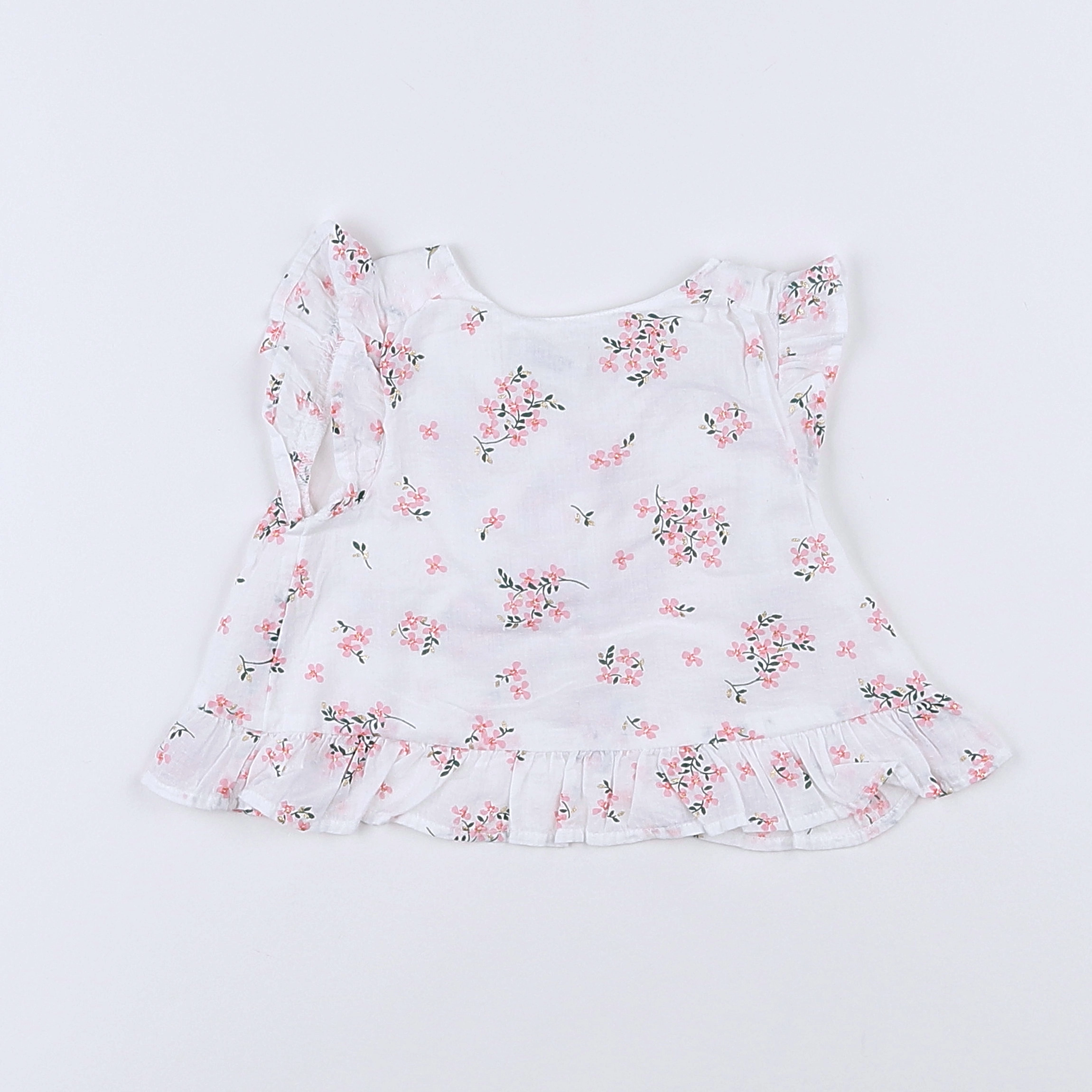 Tape à l'oeil - blouse blanc - 3 mois