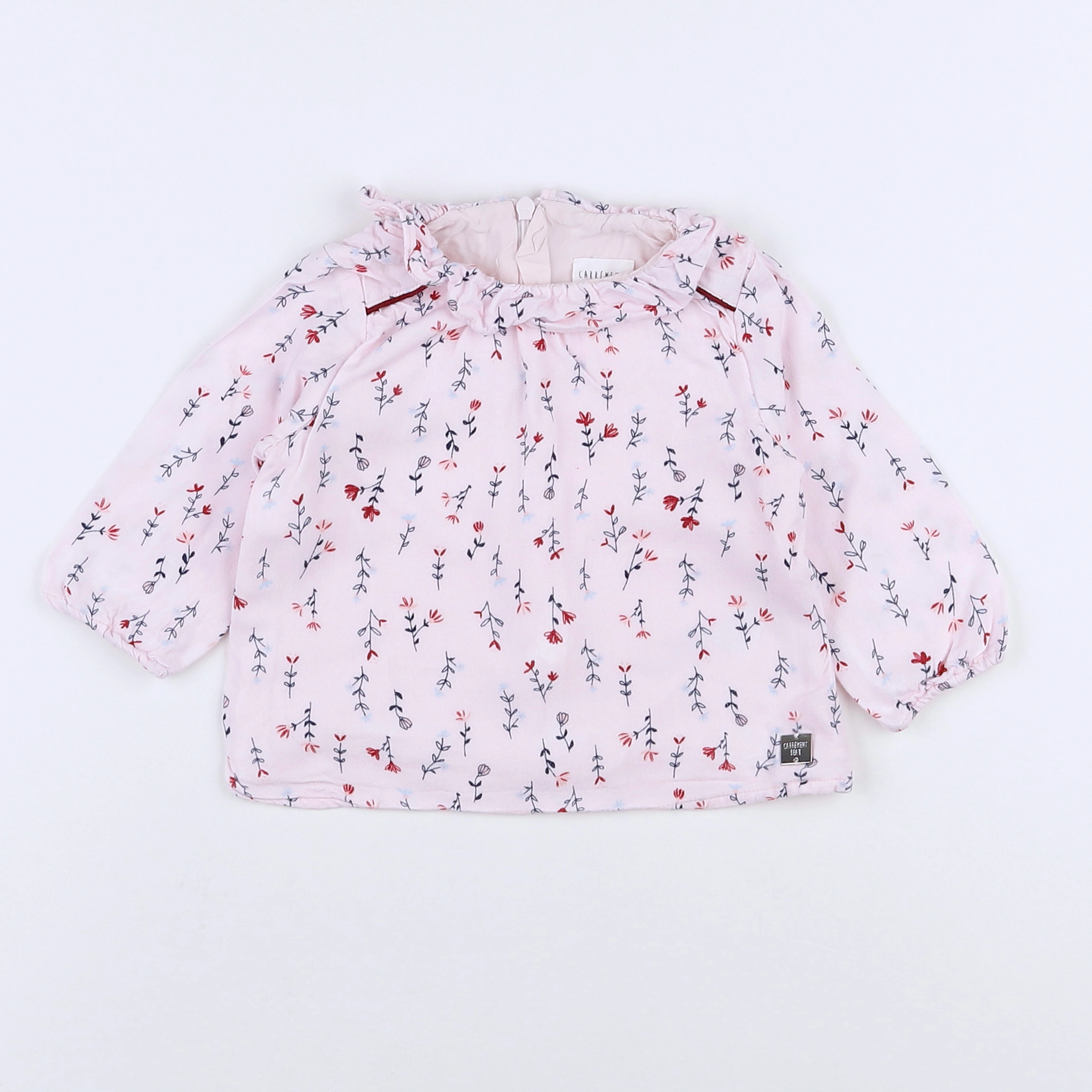 Carrément Beau - blouse rose - 9 mois