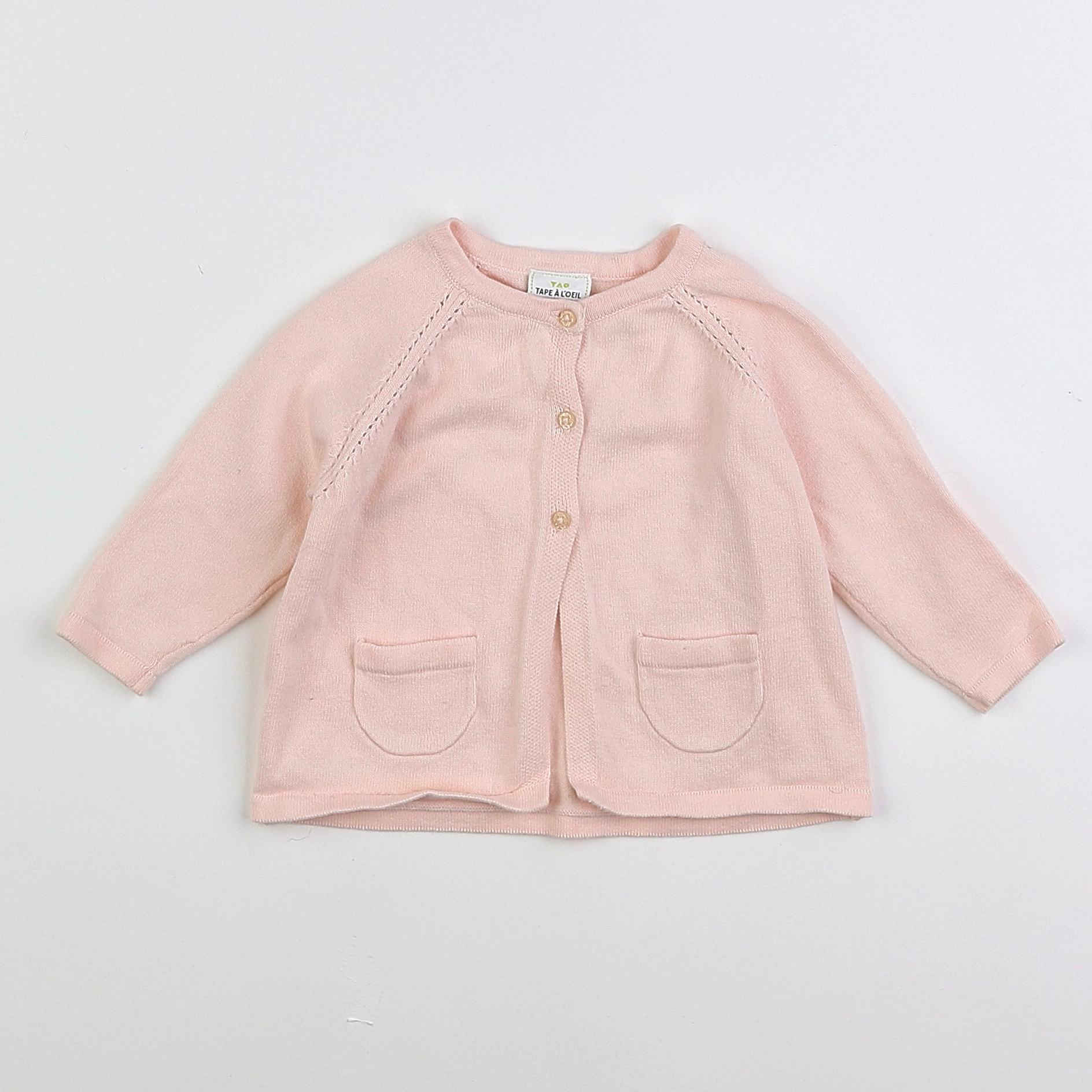 Tape à l'oeil - gilet rose - 9 mois