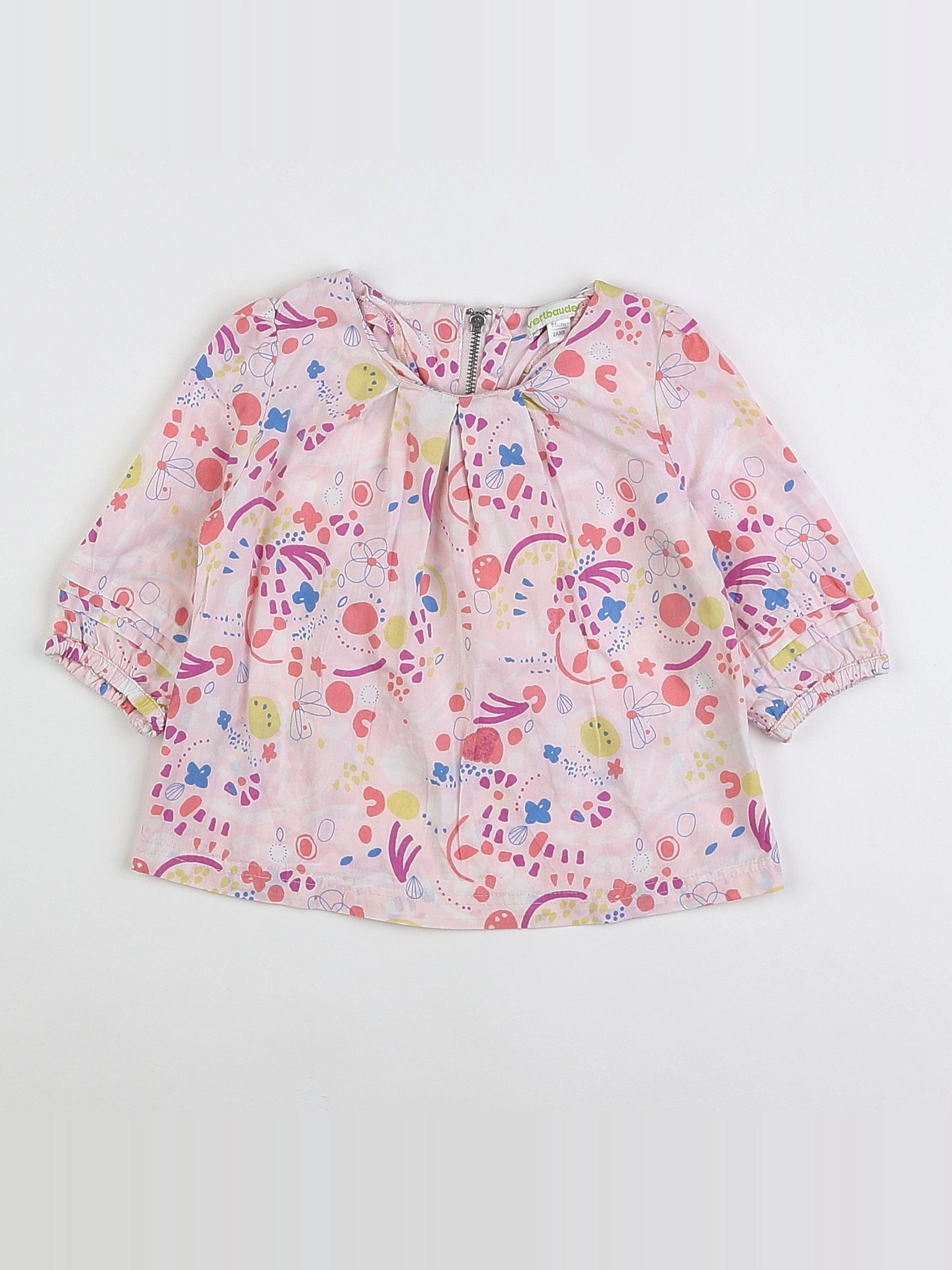 Vertbaudet - blouse rose - 2 ans