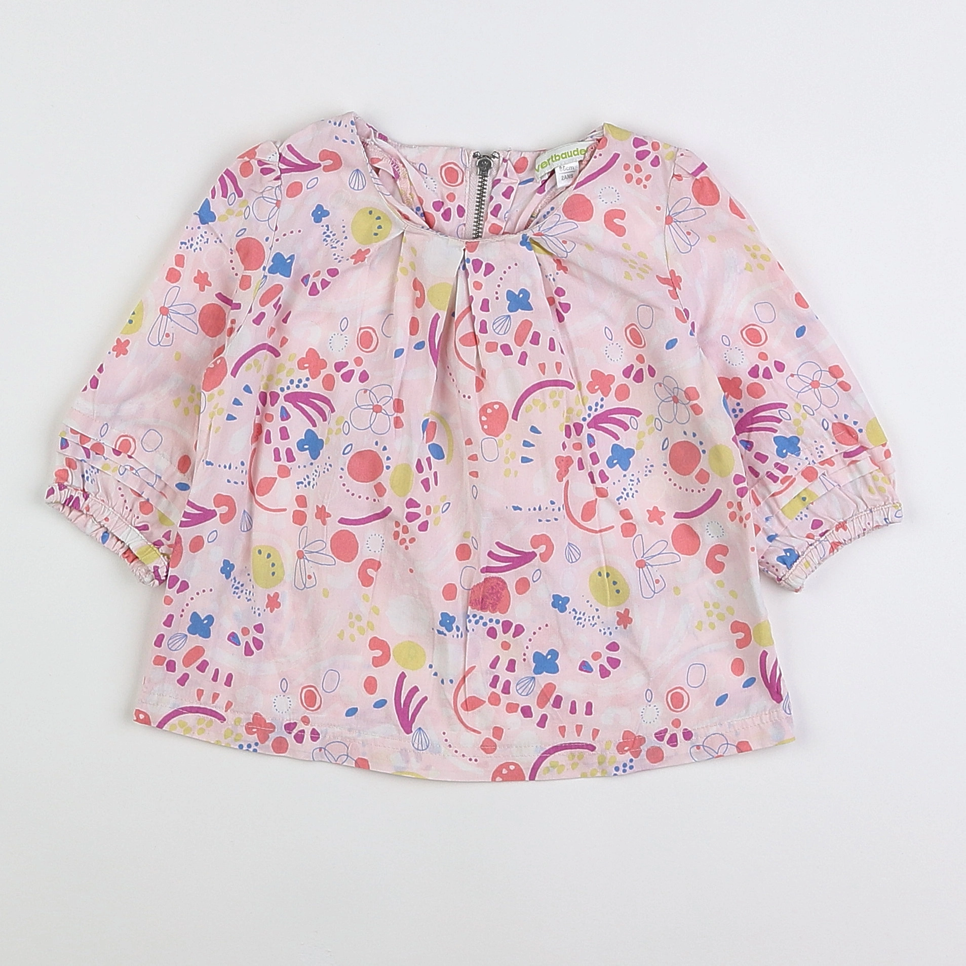 Vertbaudet - blouse rose - 2 ans