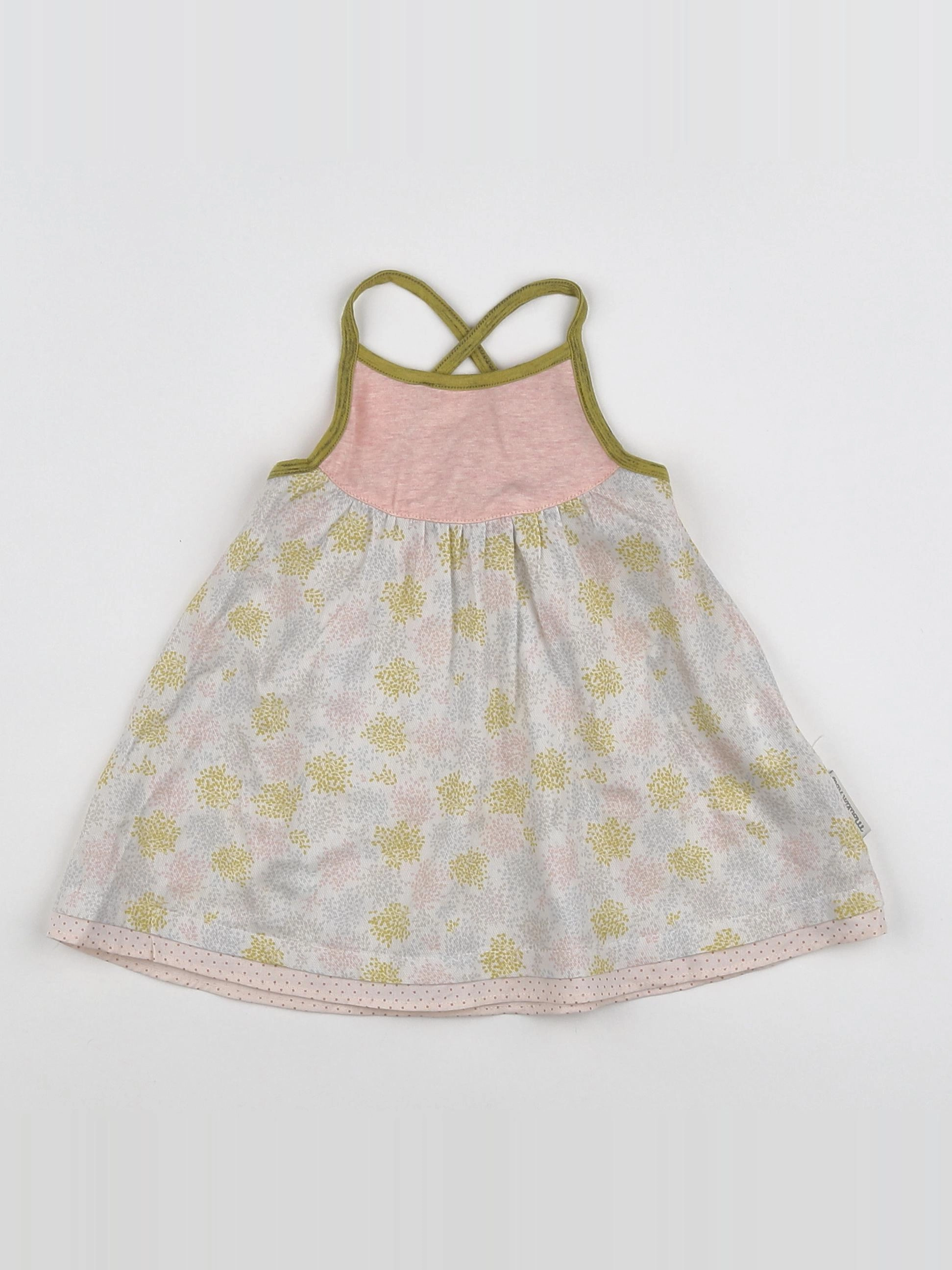 Moulin Roty - robe multicolore (état neuf) - 6 mois
