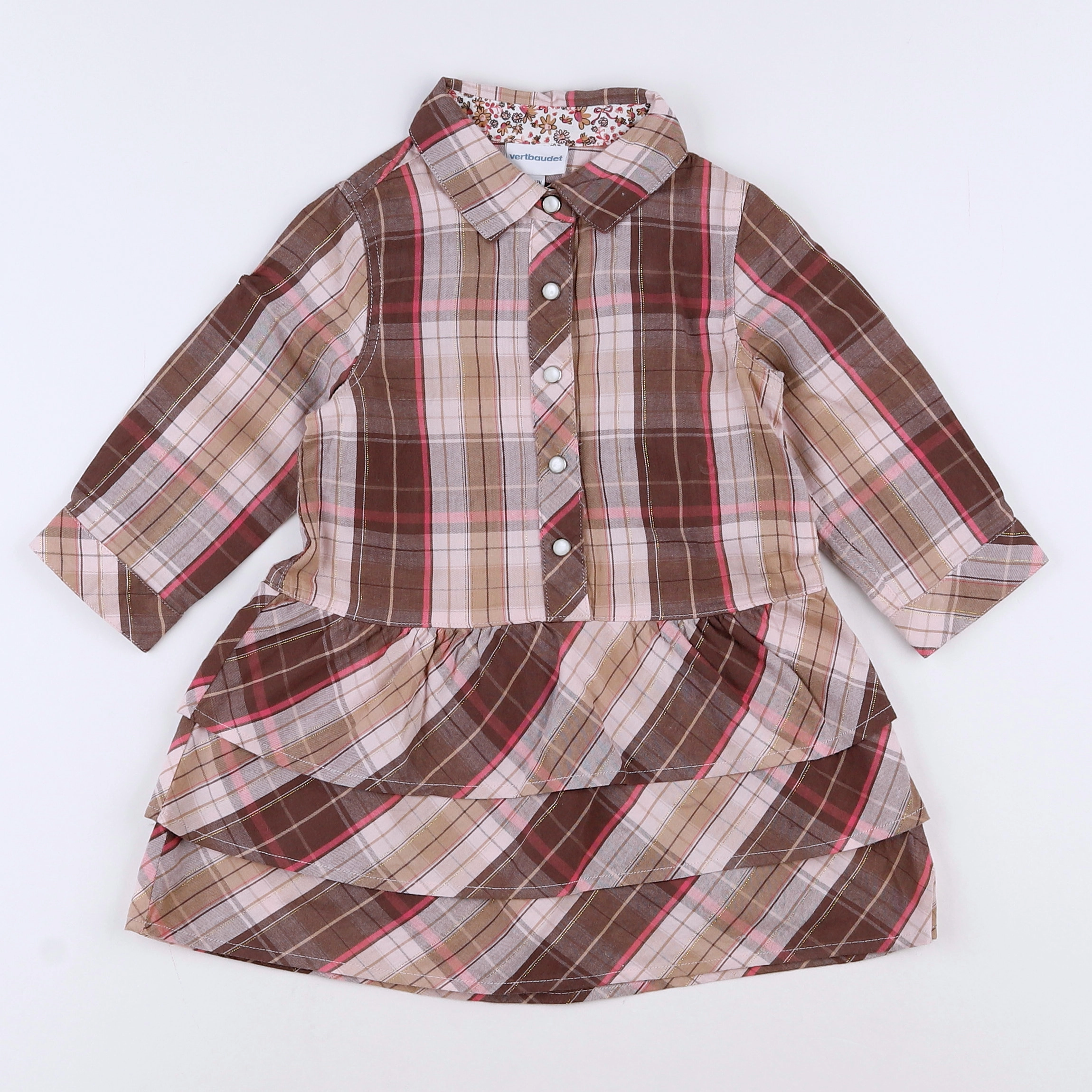 Vertbaudet - robe multicolore - 18 mois